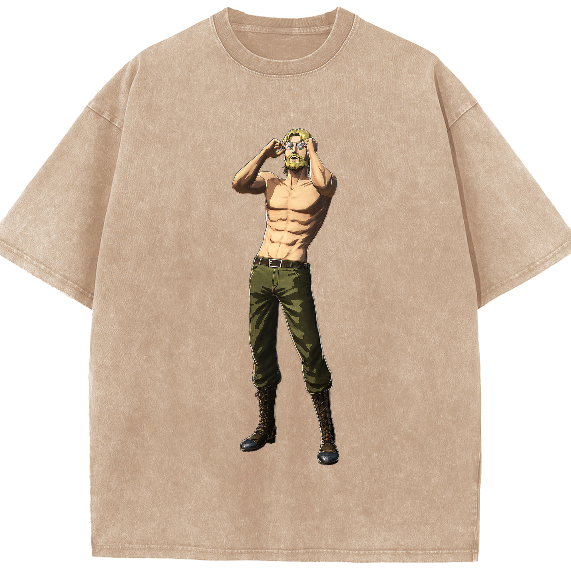 （画像用） 進撃の巨人 Attack on Titan 綿100% ヴィンテージ風 半袖Tシャツ（フロントプリント）