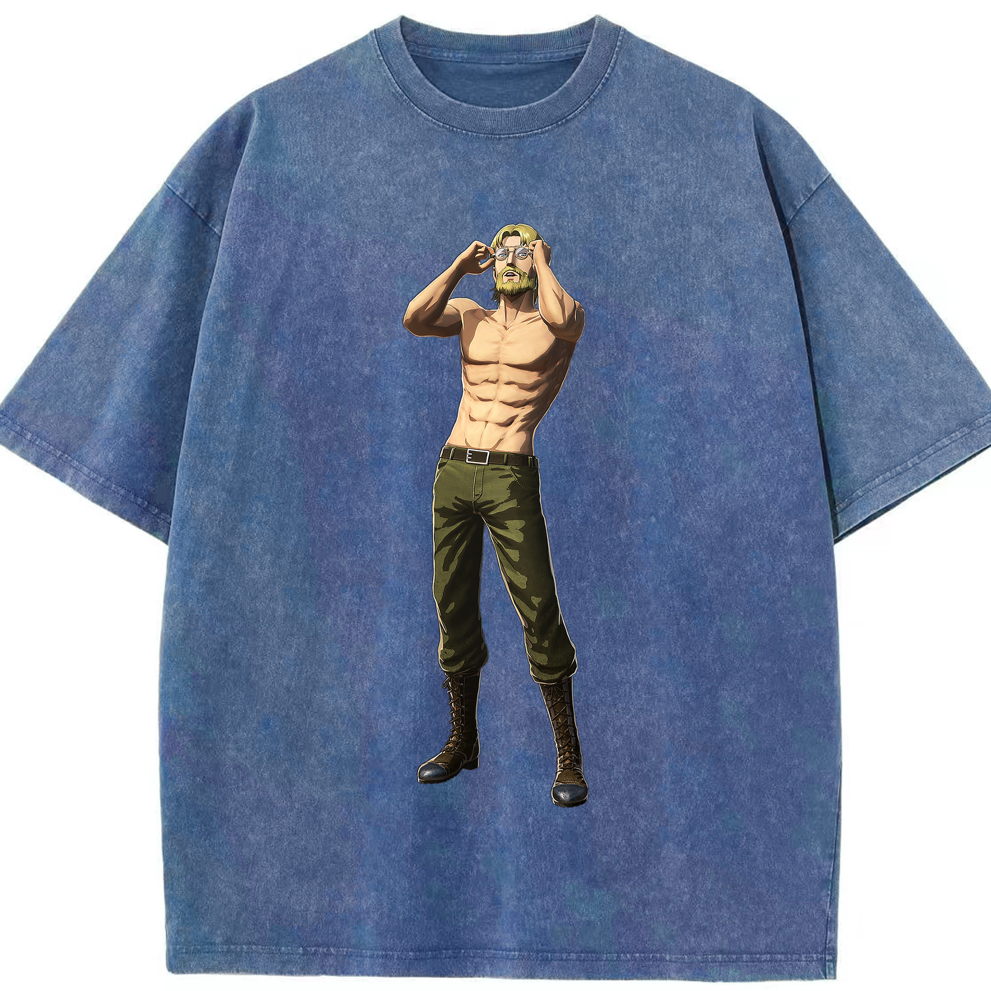（画像用） 進撃の巨人 Attack on Titan 綿100% ヴィンテージ風 半袖Tシャツ（フロントプリント）