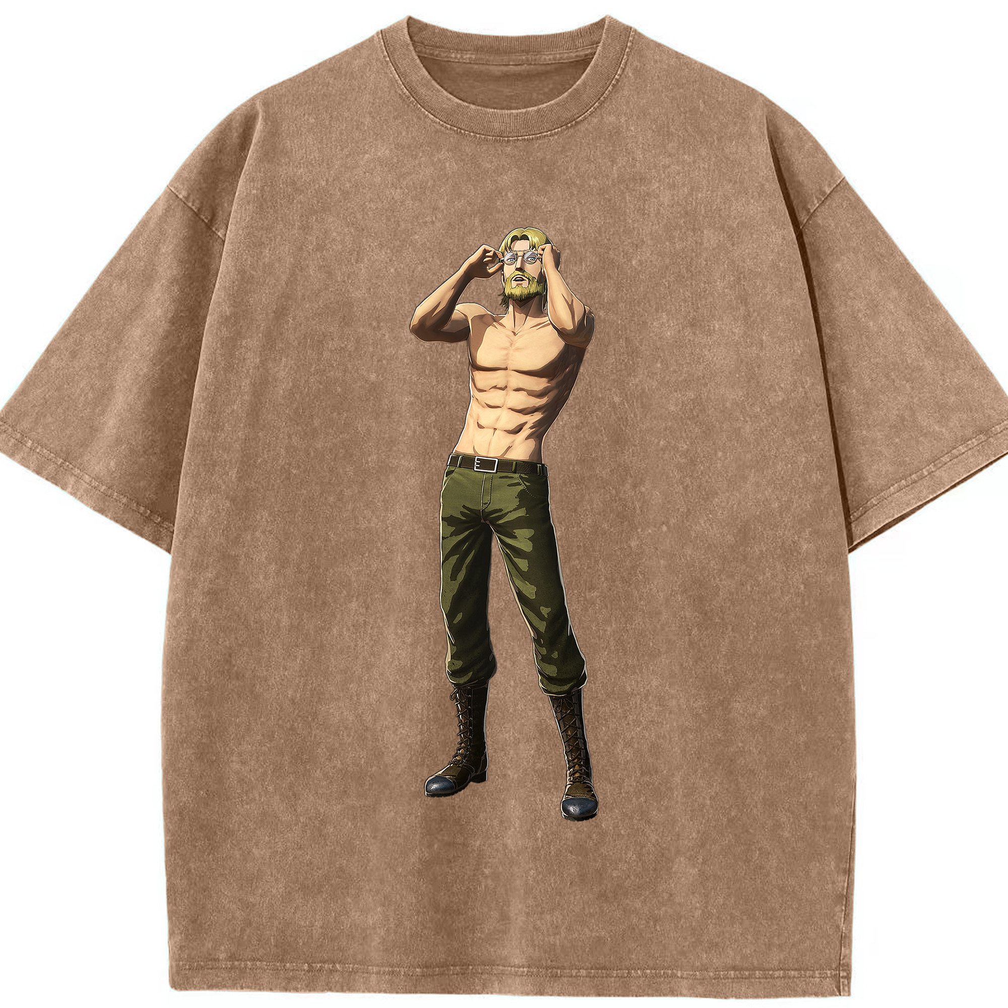 （画像用） 進撃の巨人 Attack on Titan 綿100% ヴィンテージ風 半袖Tシャツ（フロントプリント）