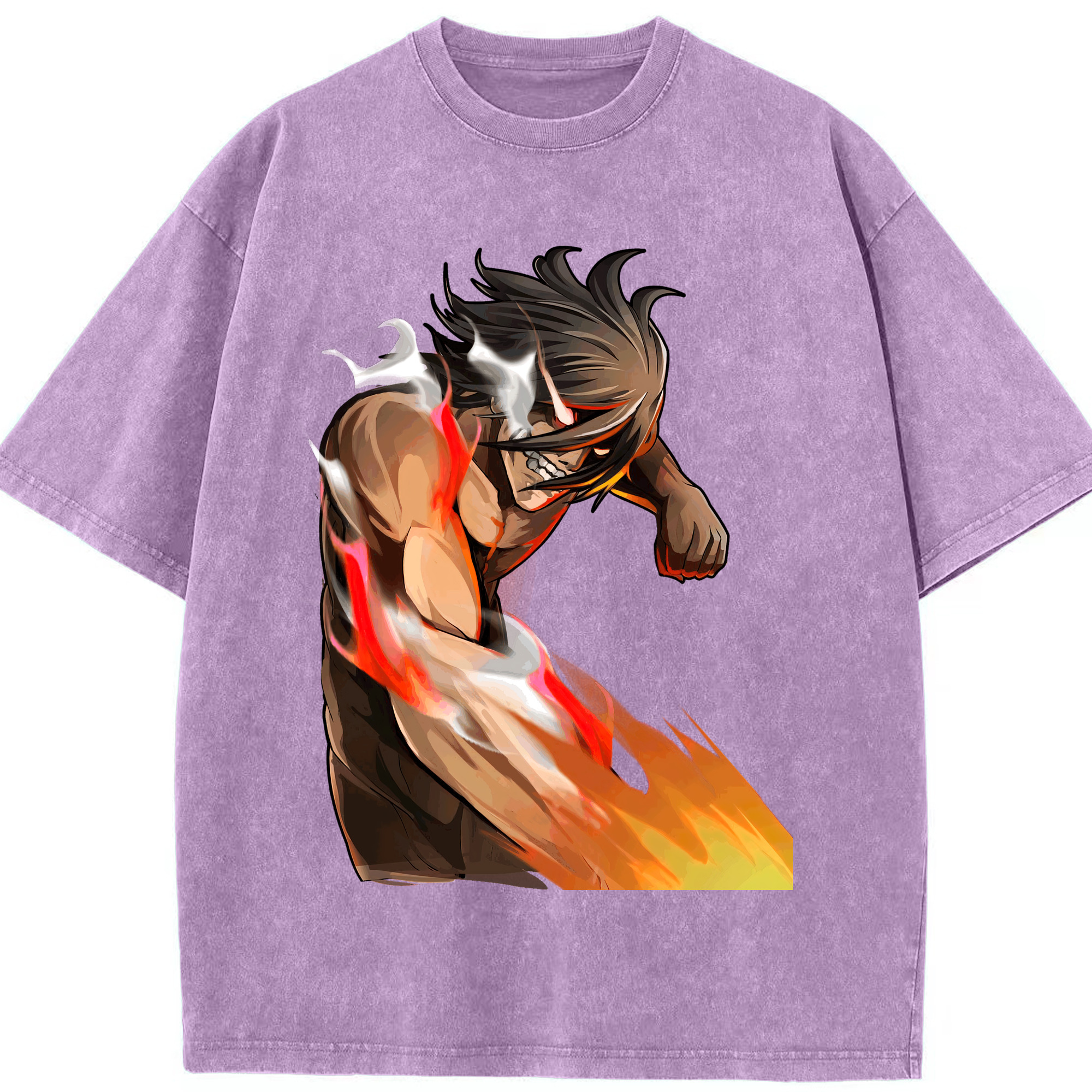 （画像用） 進撃の巨人 Attack on Titan 綿100% ヴィンテージ風 半袖Tシャツ（フロントプリント）