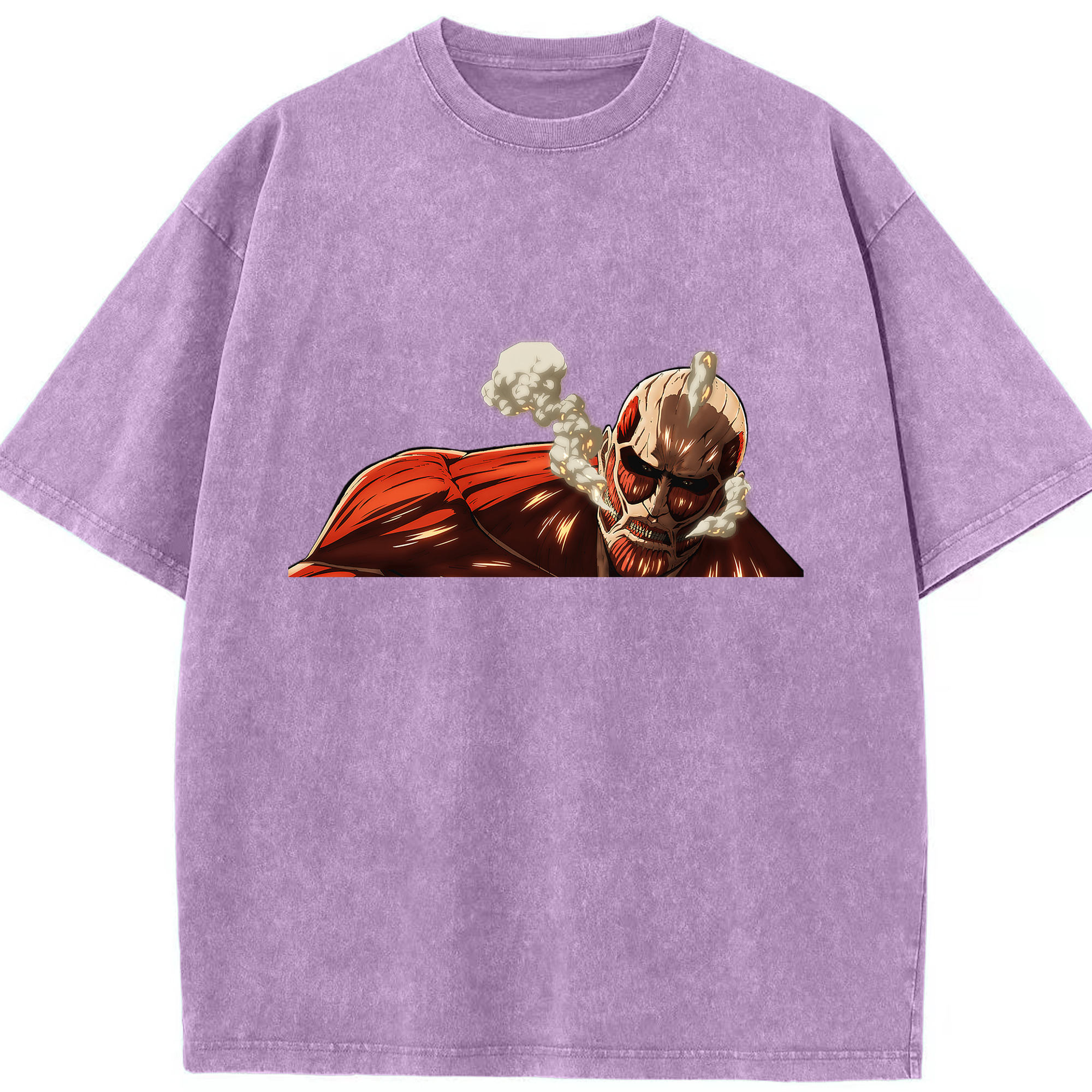 （画像用） 進撃の巨人 Attack on Titan 綿100% ヴィンテージ風 半袖Tシャツ（フロントプリント）