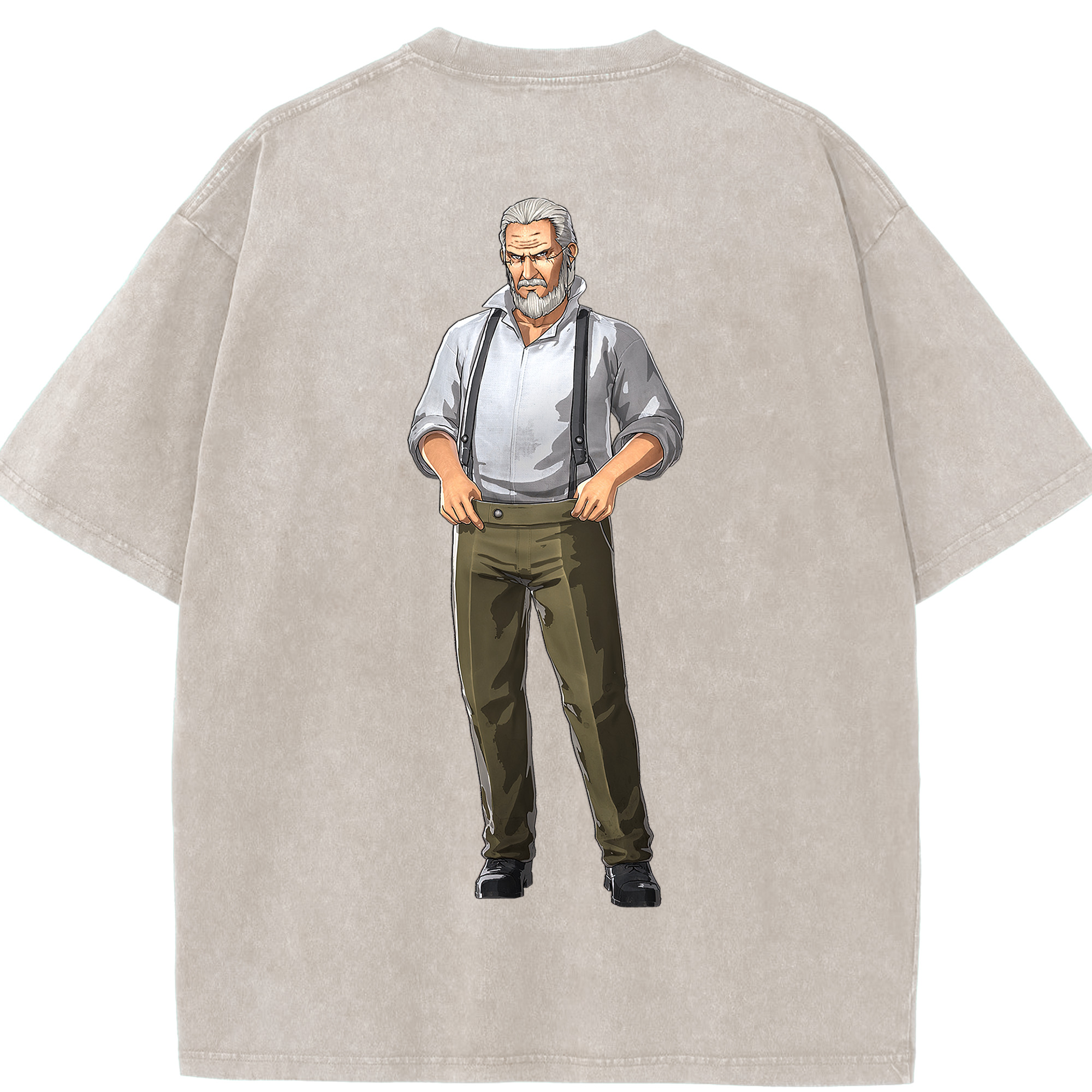 （画像用） 進撃の巨人 Attack on Titan 綿100% ヴィンテージ風 半袖Tシャツ（背面プリント）