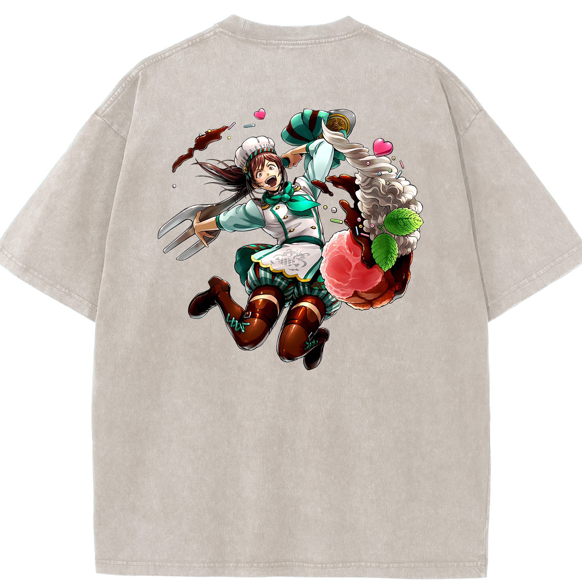 （画像用） 進撃の巨人 サシャ·ブラウス Attack on Titan Sasha Blaus 綿100% ヴィンテージ風 半袖Tシャツ（背面プリント）