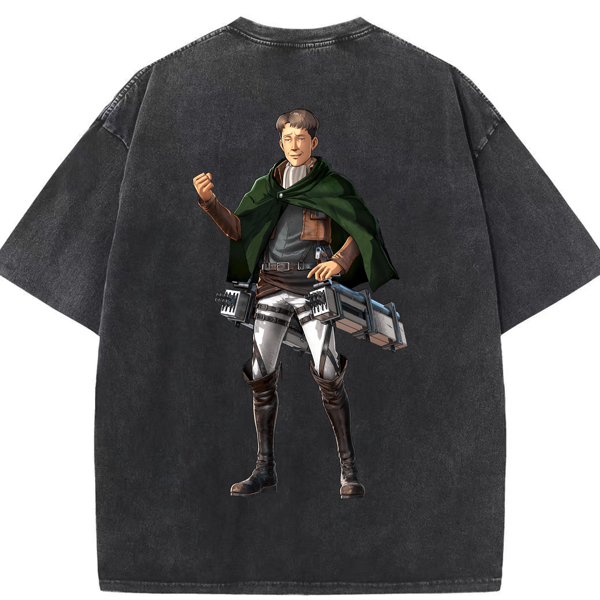 （画像用） 進撃の巨人 Attack on Titan 綿100% ヴィンテージ風 半袖Tシャツ（背面プリント）