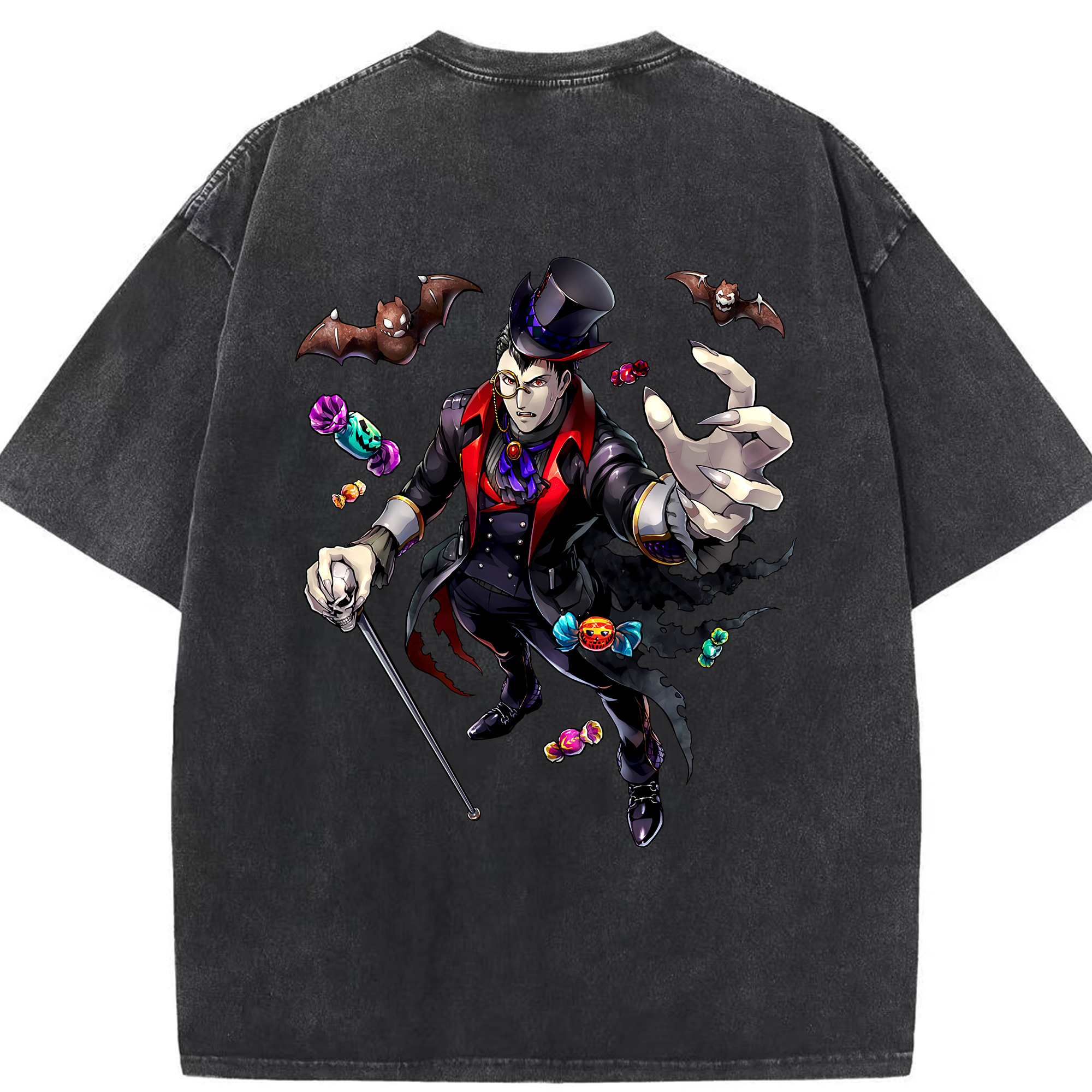 （画像用） 進撃の巨人 Attack on Titan 綿100% ヴィンテージ風 半袖Tシャツ（背面プリント）