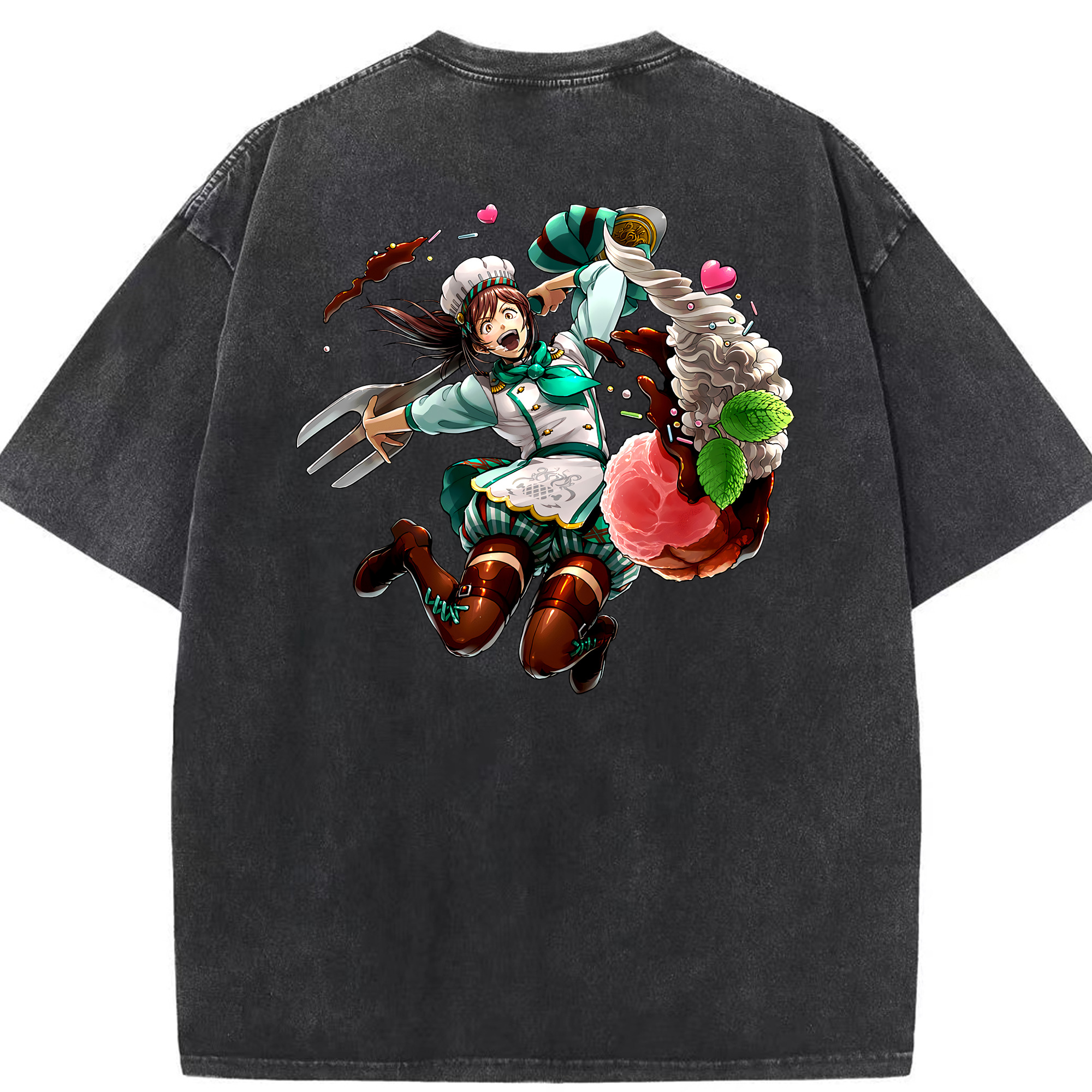 （画像用） 進撃の巨人 サシャ·ブラウス Attack on Titan Sasha Blaus 綿100% ヴィンテージ風 半袖Tシャツ（背面プリント）