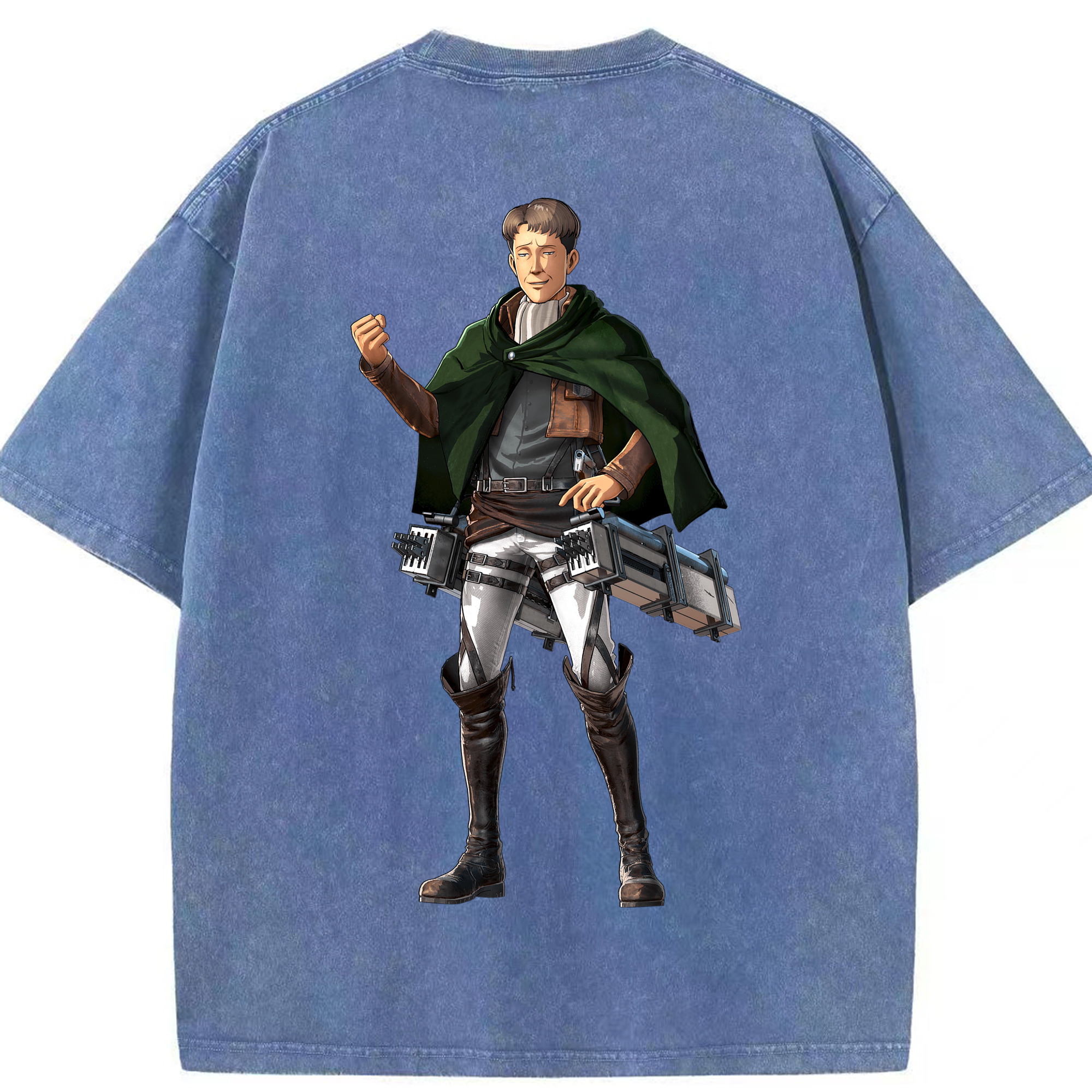 （画像用） 進撃の巨人 Attack on Titan 綿100% ヴィンテージ風 半袖Tシャツ（背面プリント）
