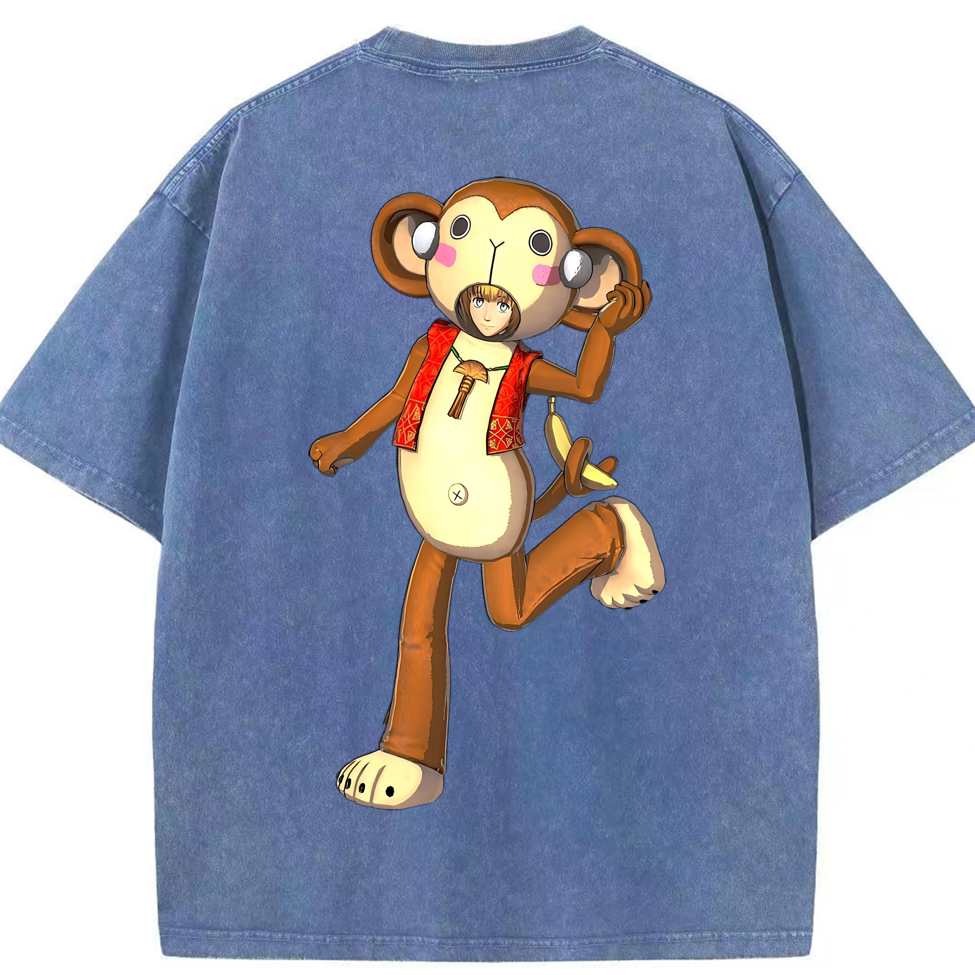 （画像用） 進撃の巨人 アルミン·アルレルト Attack on Titan Armin Arlert 綿100% ヴィンテージ風 半袖Tシャツ（背面プリント）