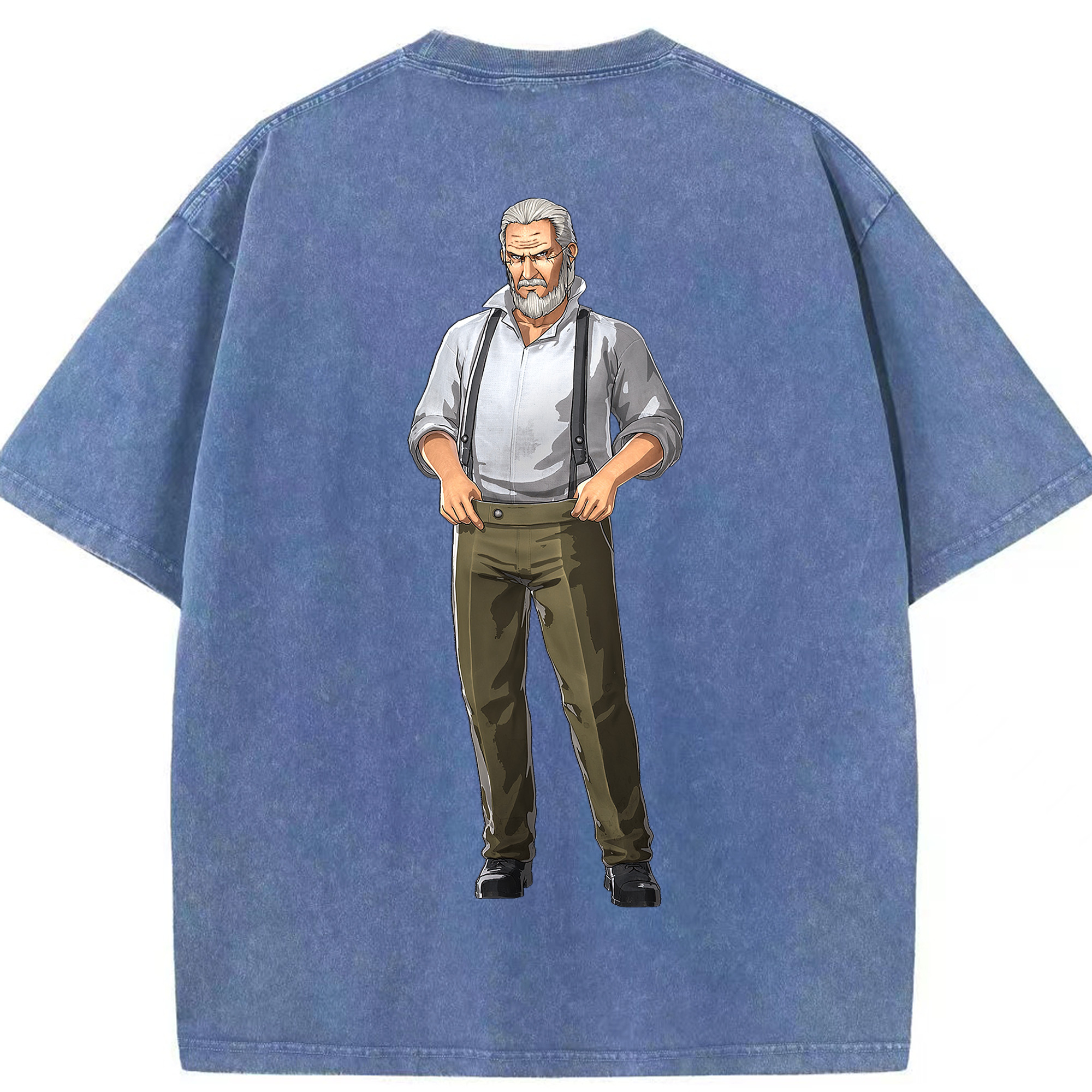 （画像用） 進撃の巨人 Attack on Titan 綿100% ヴィンテージ風 半袖Tシャツ（背面プリント）