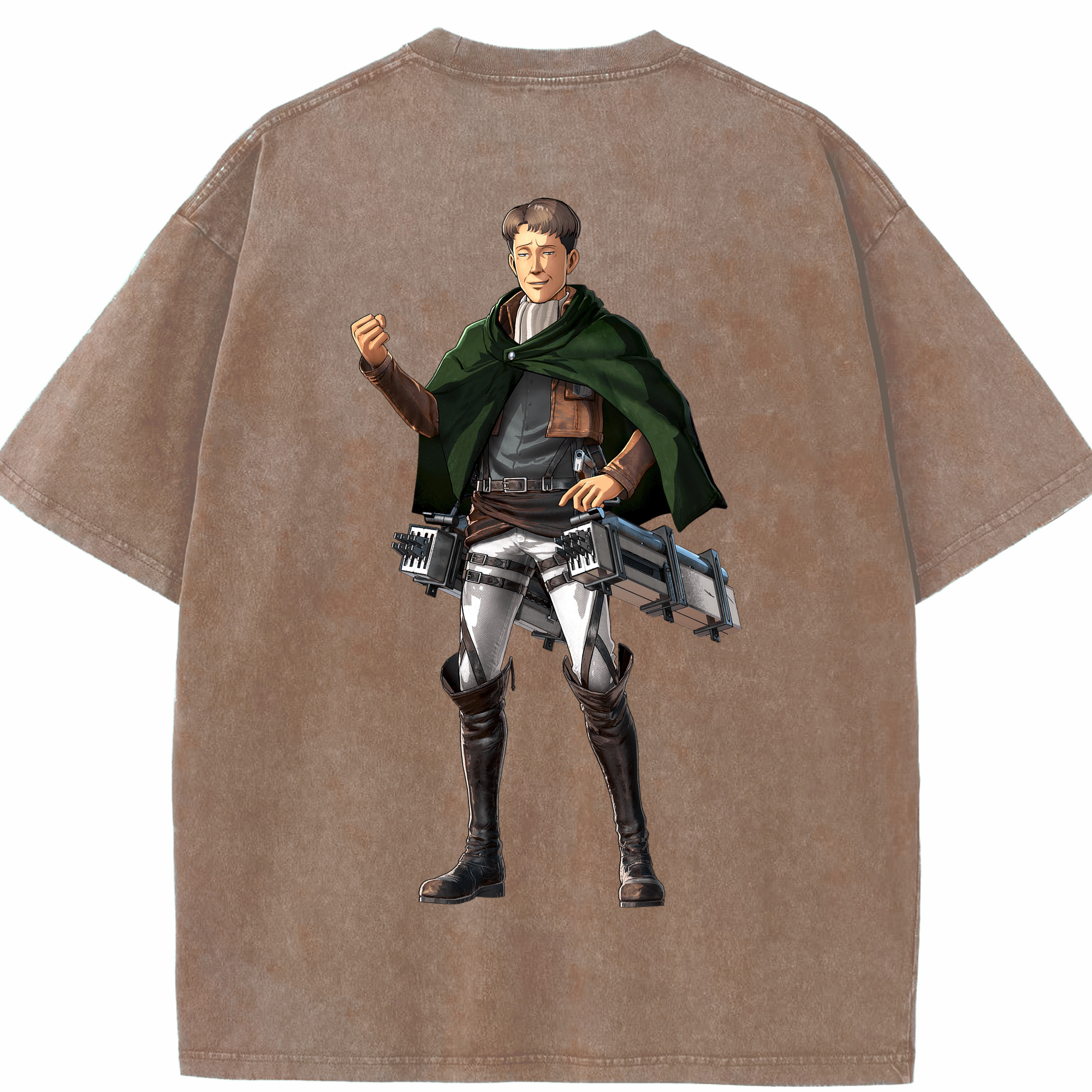 （画像用） 進撃の巨人 Attack on Titan 綿100% ヴィンテージ風 半袖Tシャツ（背面プリント）