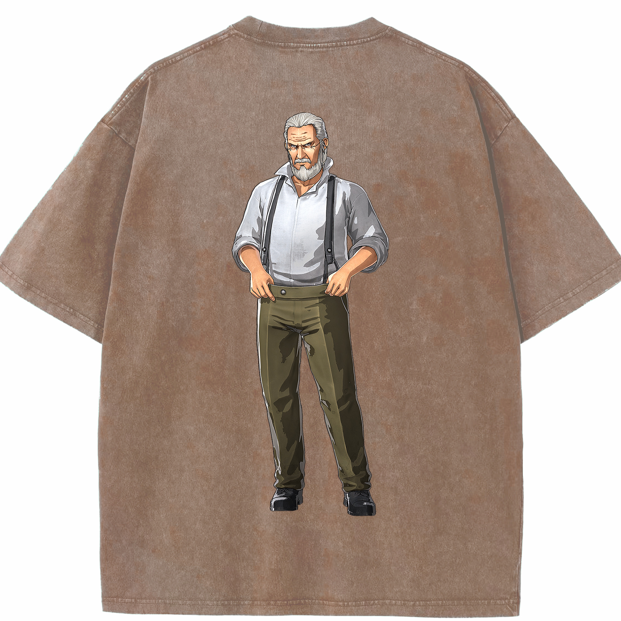 （画像用） 進撃の巨人 Attack on Titan 綿100% ヴィンテージ風 半袖Tシャツ（背面プリント）