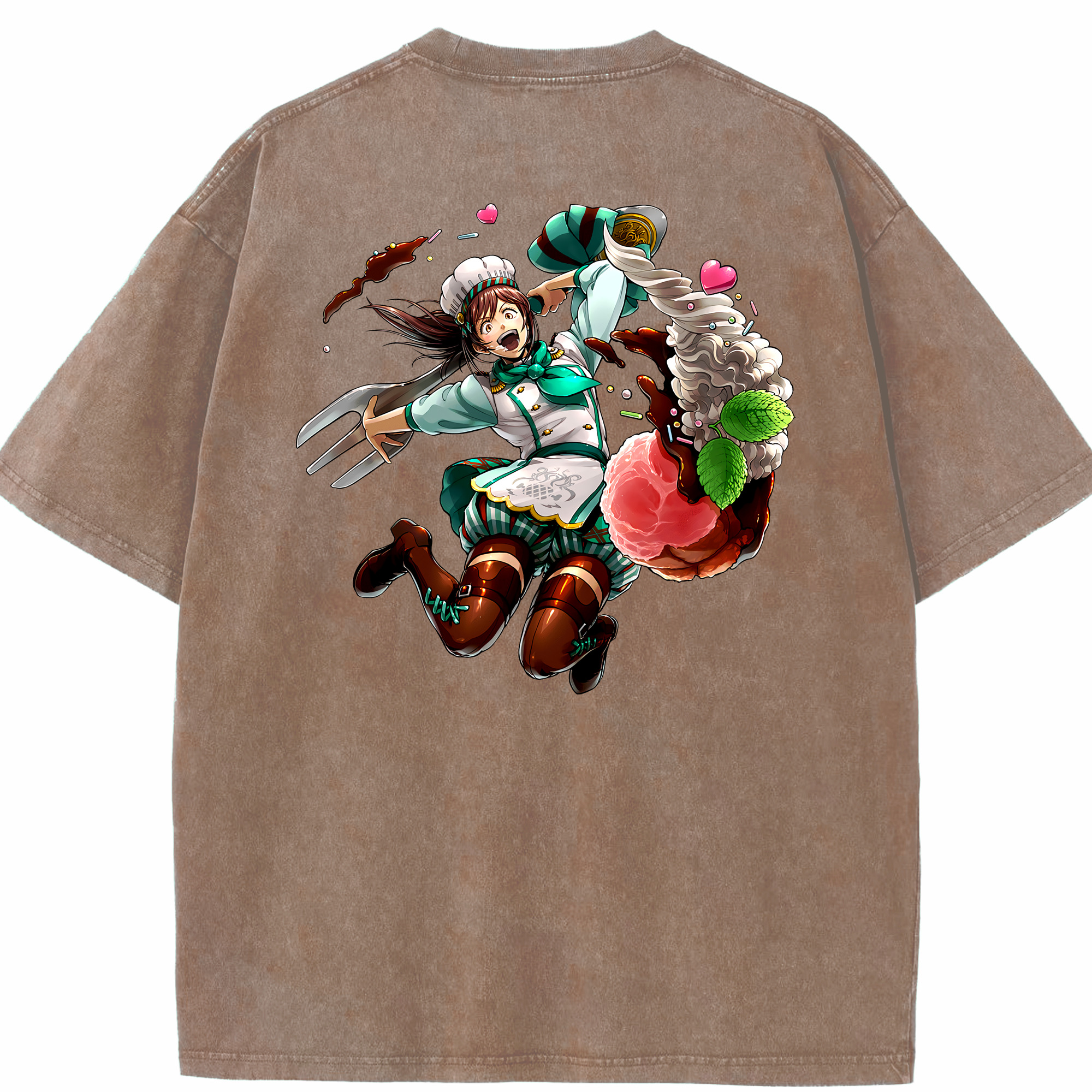 （画像用） 進撃の巨人 サシャ·ブラウス Attack on Titan Sasha Blaus 綿100% ヴィンテージ風 半袖Tシャツ（背面プリント）
