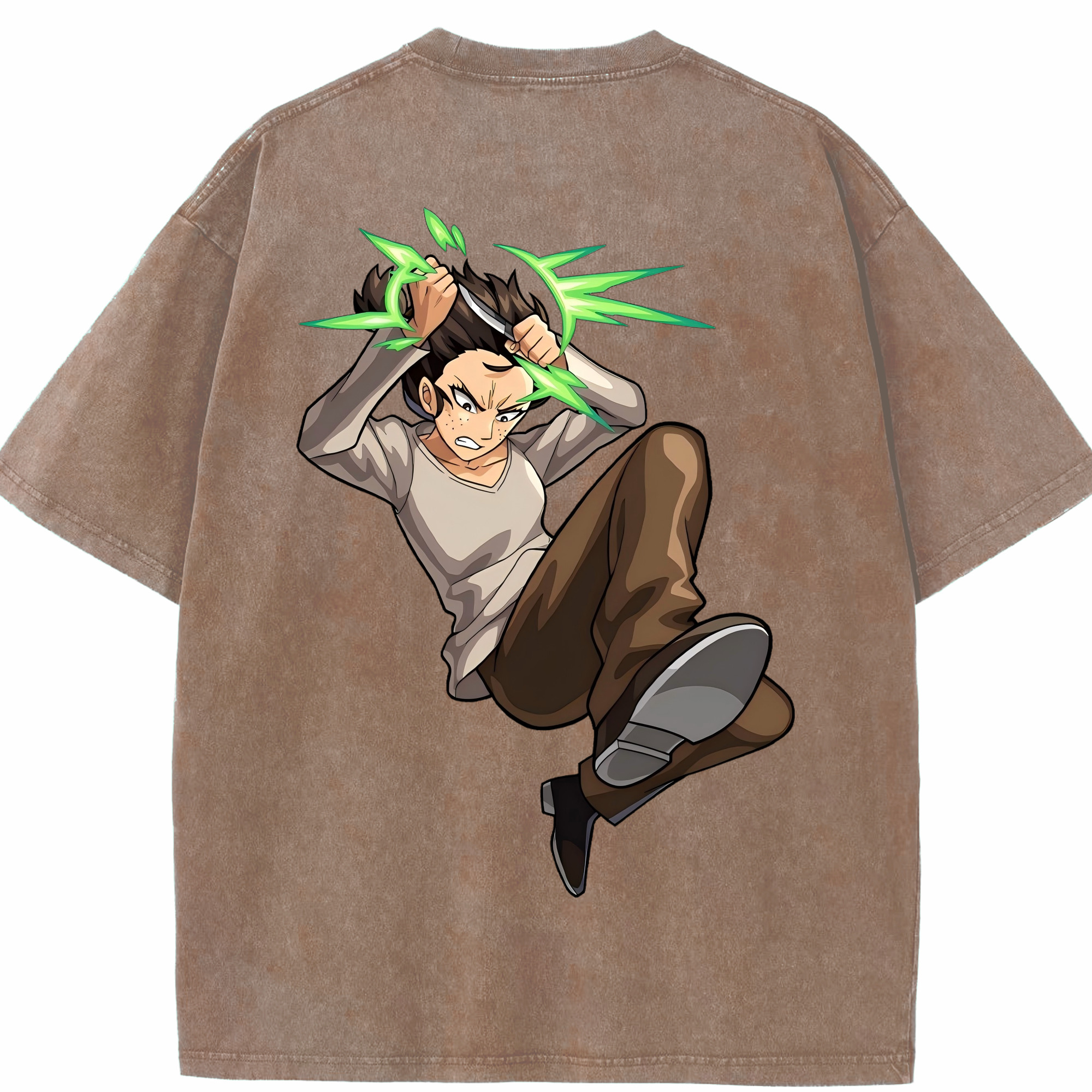 （画像用） 進撃の巨人 Attack on Titan 綿100% ヴィンテージ風 半袖Tシャツ（背面プリント）