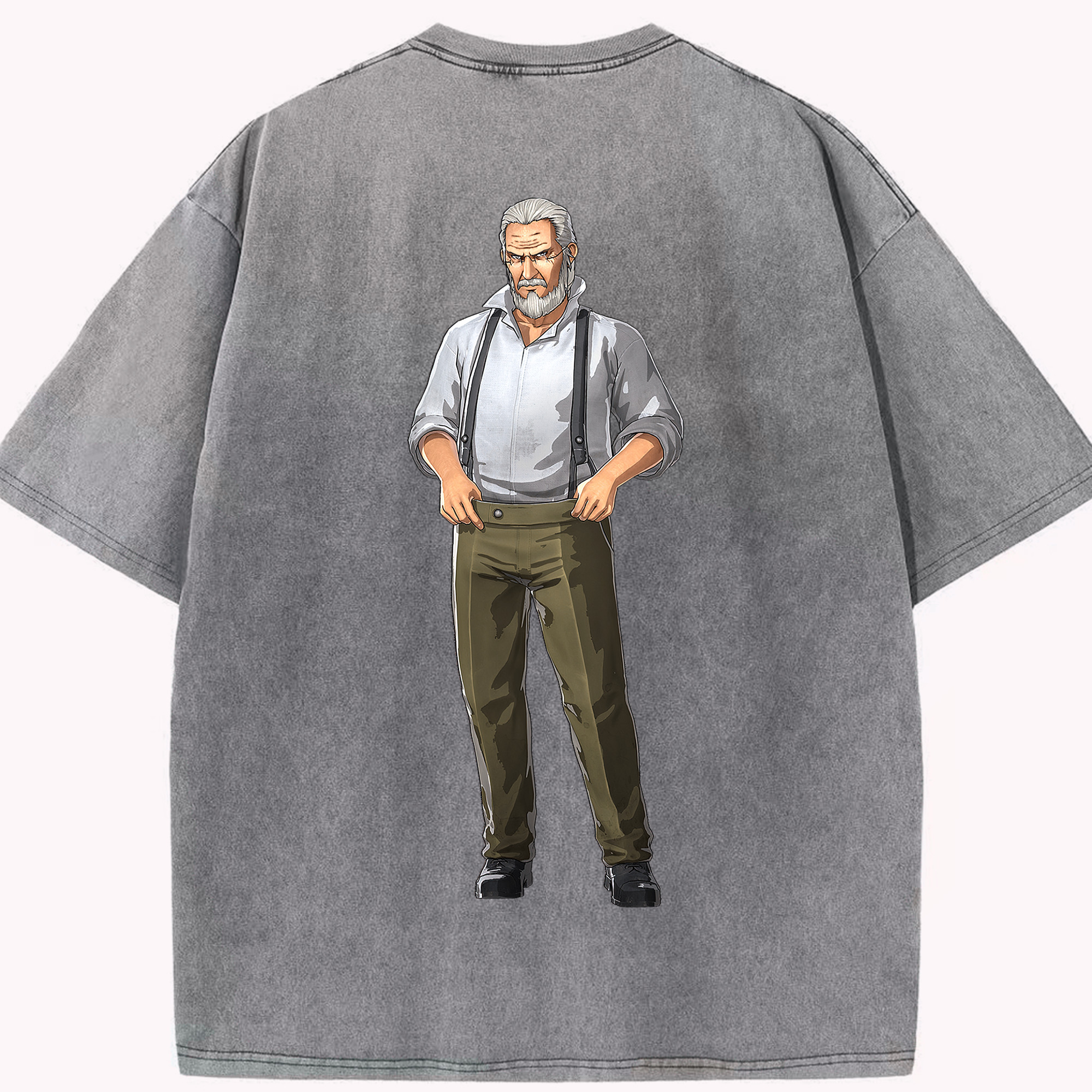 （画像用） 進撃の巨人 Attack on Titan 綿100% ヴィンテージ風 半袖Tシャツ（背面プリント）