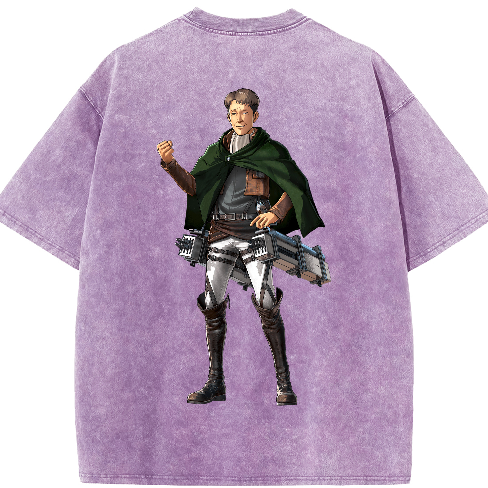 （画像用） 進撃の巨人 Attack on Titan 綿100% ヴィンテージ風 半袖Tシャツ（背面プリント）