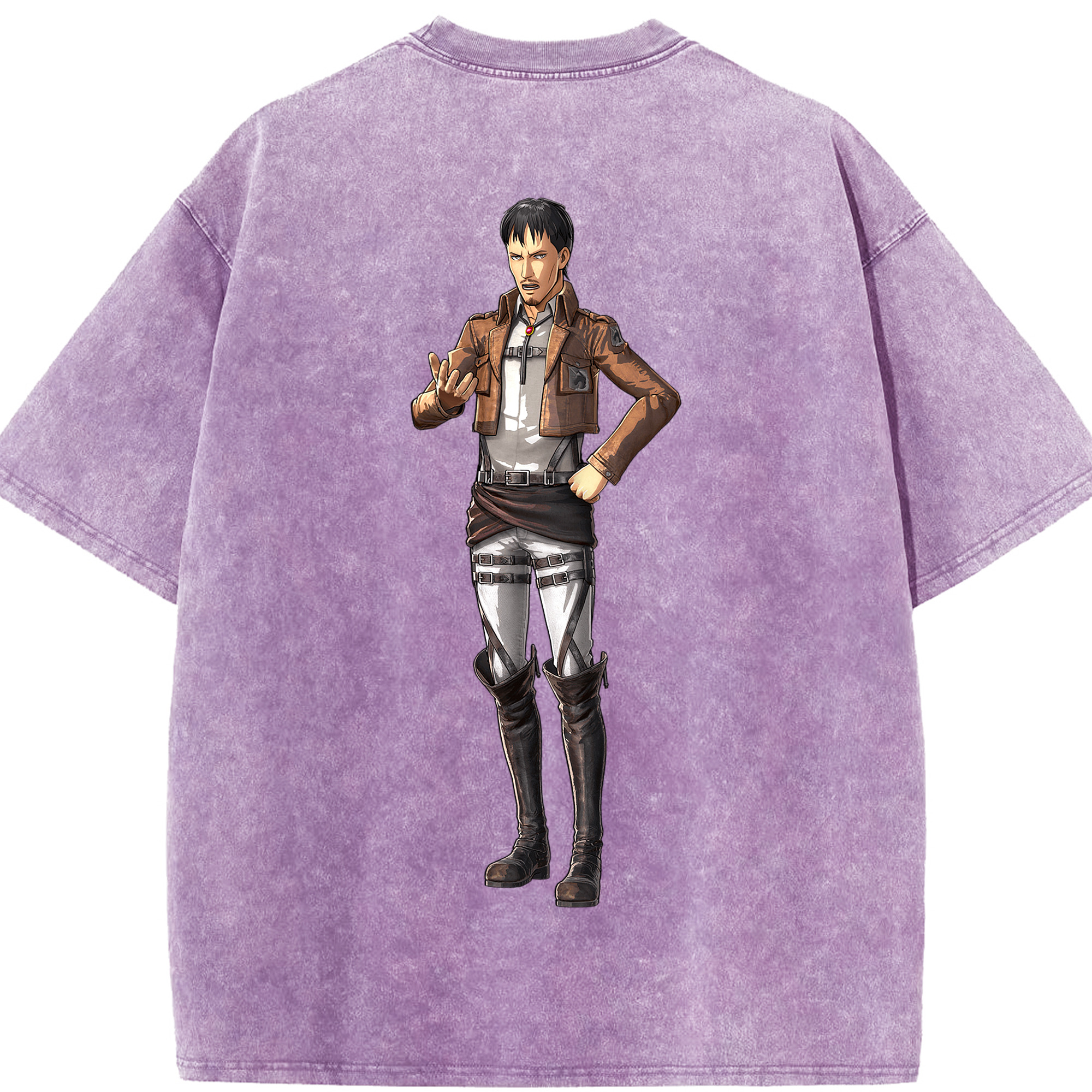 （画像用） 進撃の巨人 Attack on Titan 綿100% ヴィンテージ風 半袖Tシャツ（背面プリント）