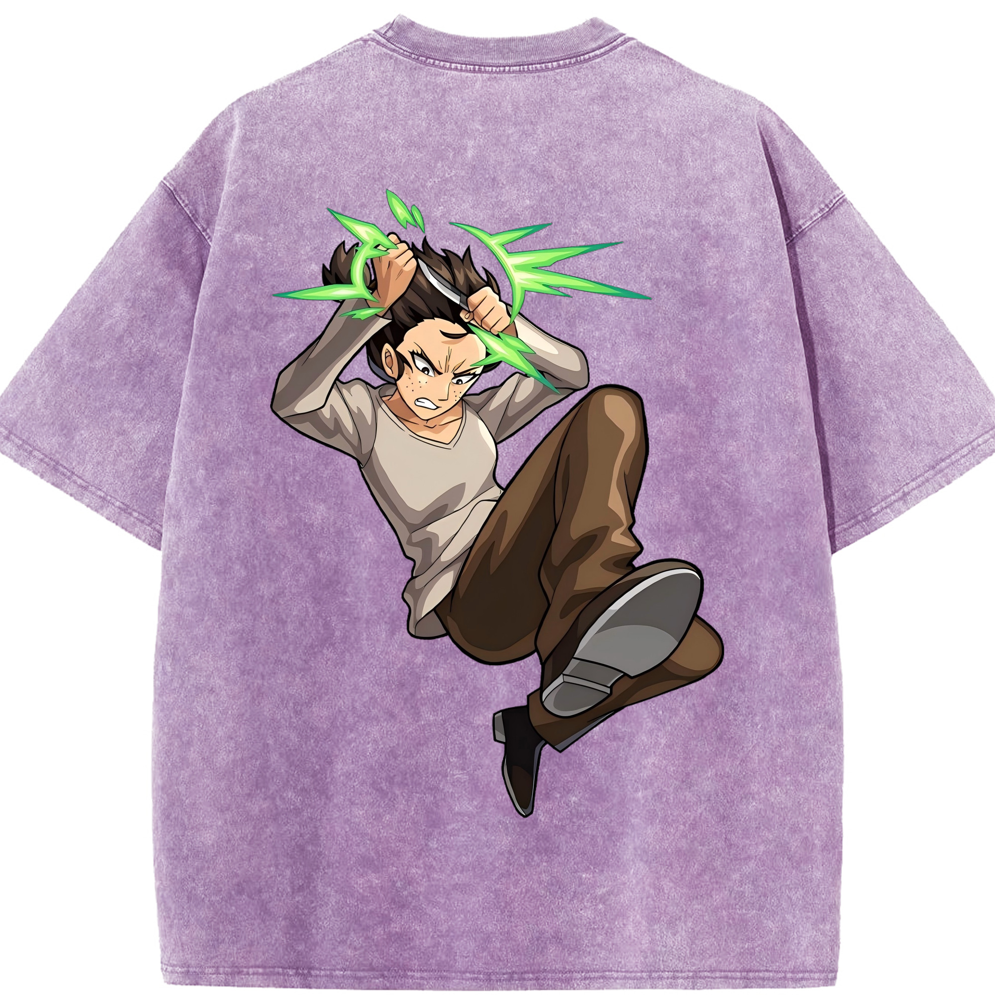 （画像用） 進撃の巨人 Attack on Titan 綿100% ヴィンテージ風 半袖Tシャツ（背面プリント）