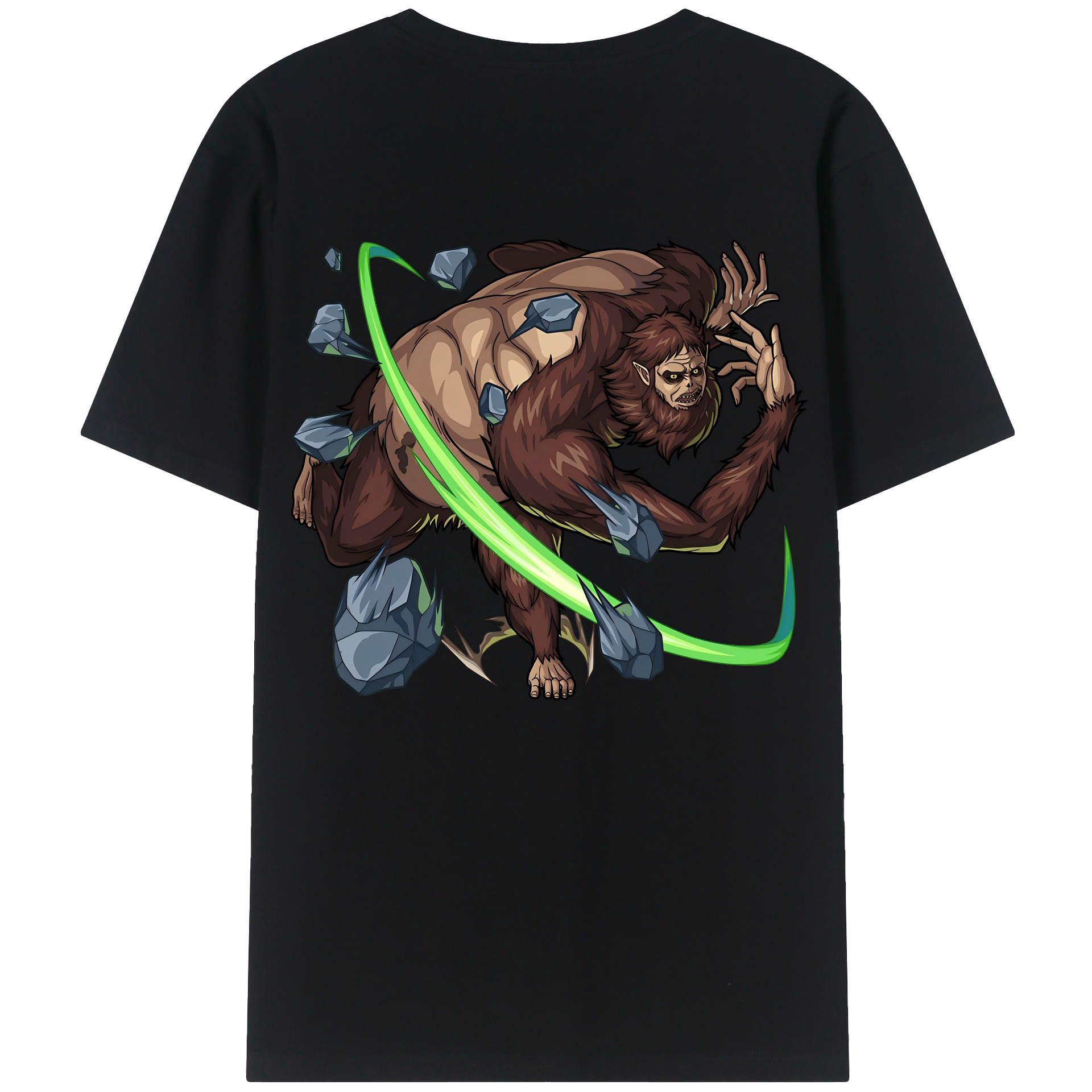 （画像用） 進撃の巨人 Attack on Titan 綿100％ メンズ半袖Tシャツ（バックプリント） 通気性