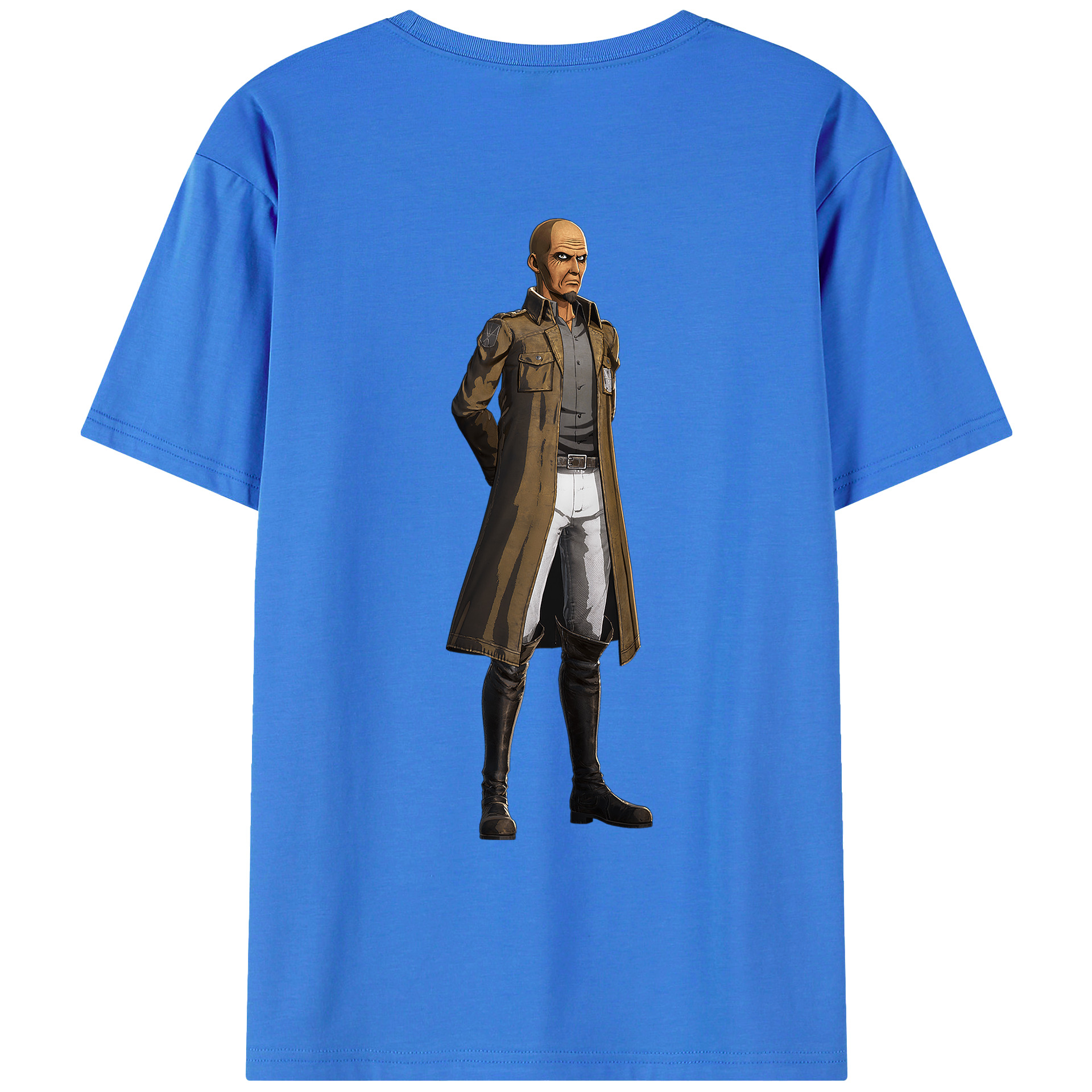 （画像用） 進撃の巨人 Attack on Titan 綿100％ メンズ半袖Tシャツ（バックプリント） 通気性