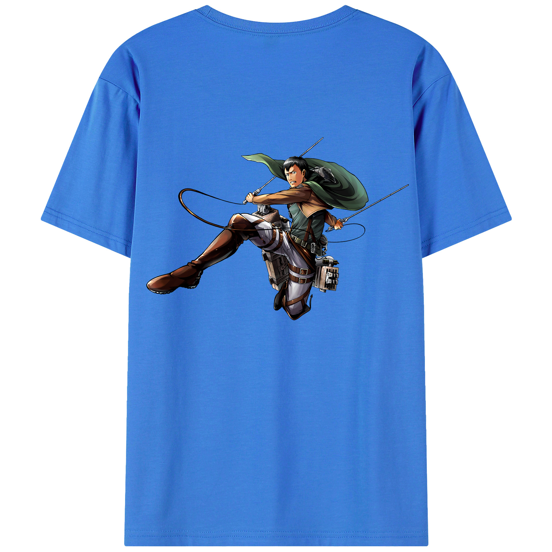 （画像用） 進撃の巨人 ベルトルト・フーバー Attack on Titan Bertholdt Hoover 綿100％ メンズ半袖Tシャツ（バックプリント） 通気性