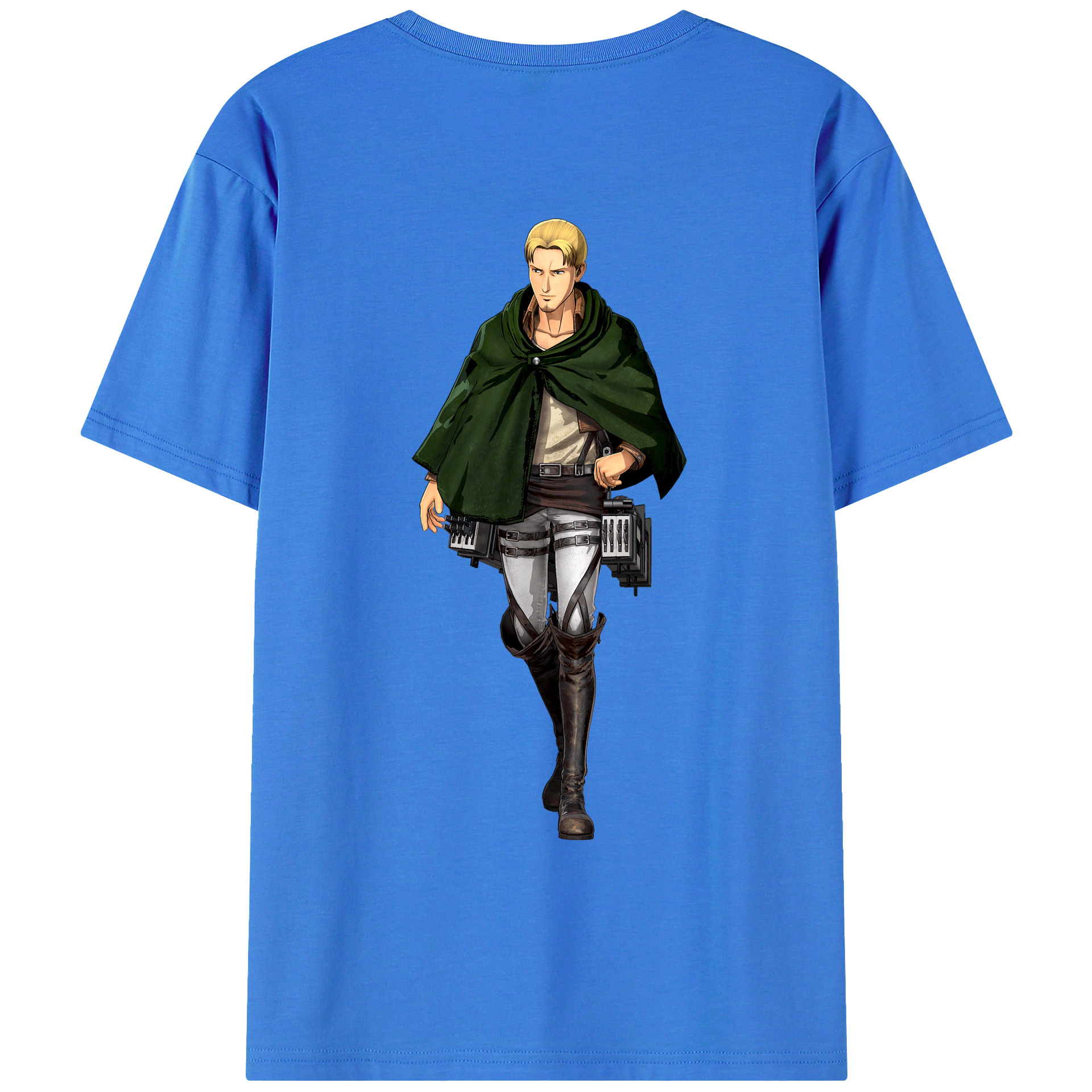 （画像用） 進撃の巨人 Attack on Titan 綿100％ メンズ半袖Tシャツ（バックプリント） 通気性