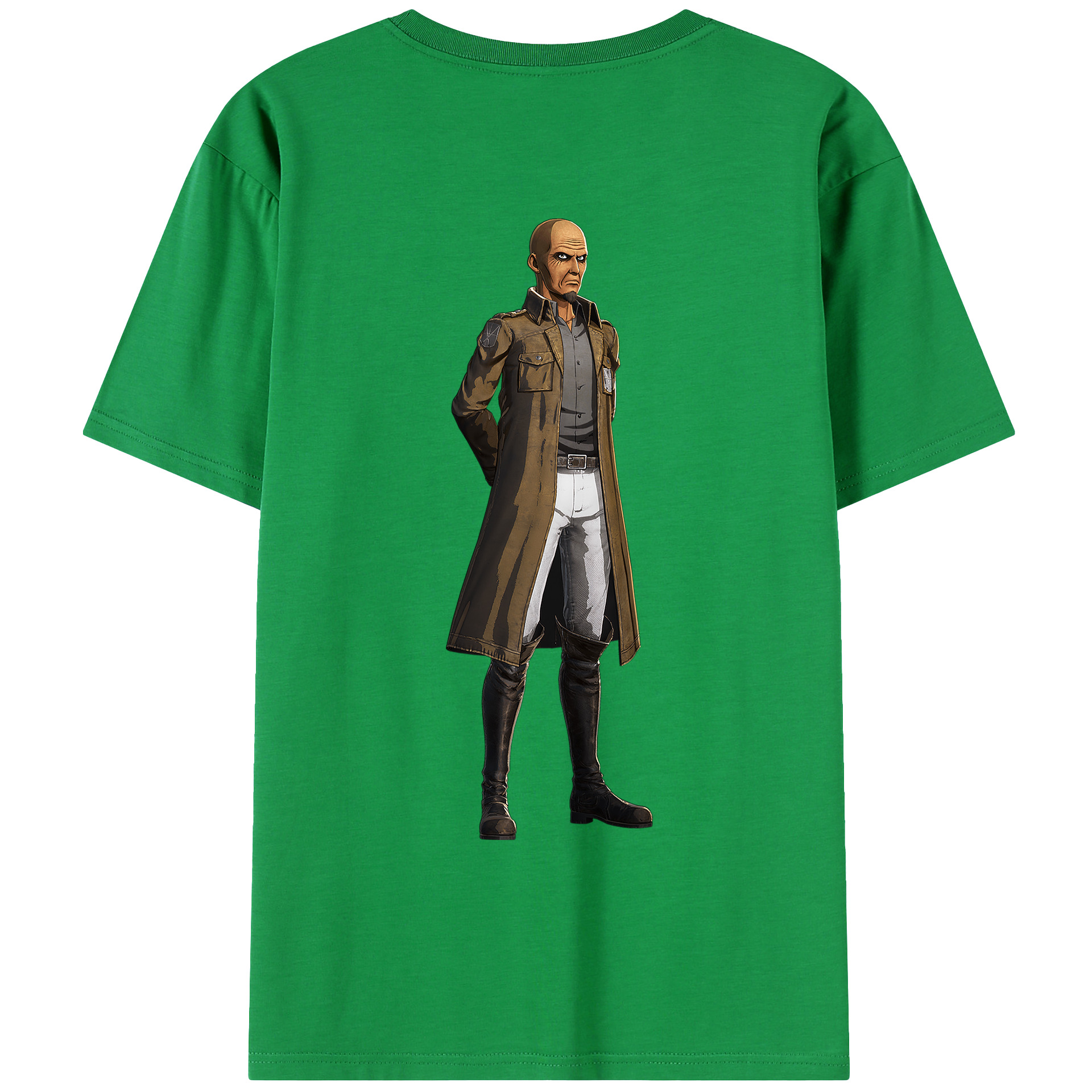 （画像用） 進撃の巨人 Attack on Titan 綿100％ メンズ半袖Tシャツ（バックプリント） 通気性
