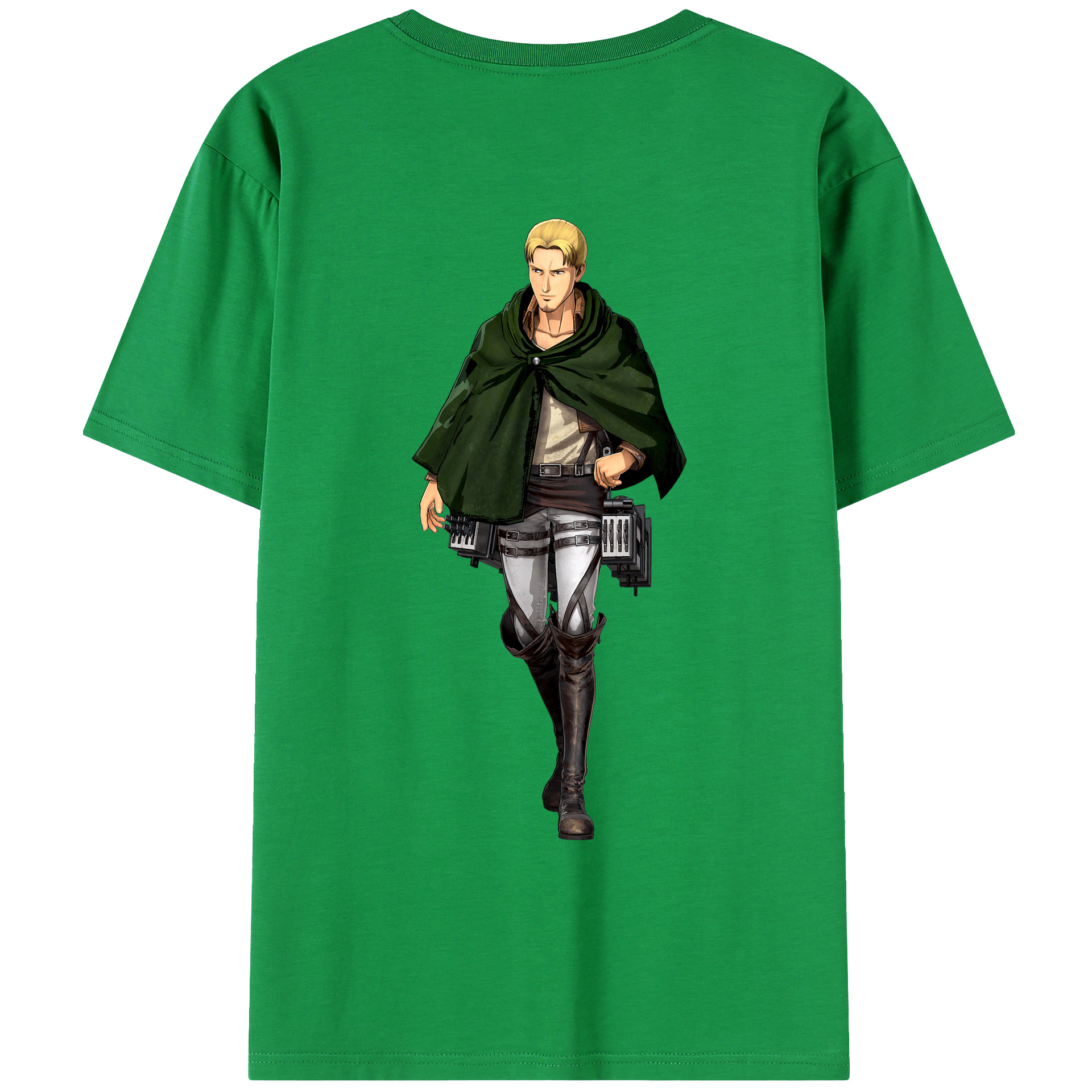 （画像用） 進撃の巨人 Attack on Titan 綿100％ メンズ半袖Tシャツ（バックプリント） 通気性