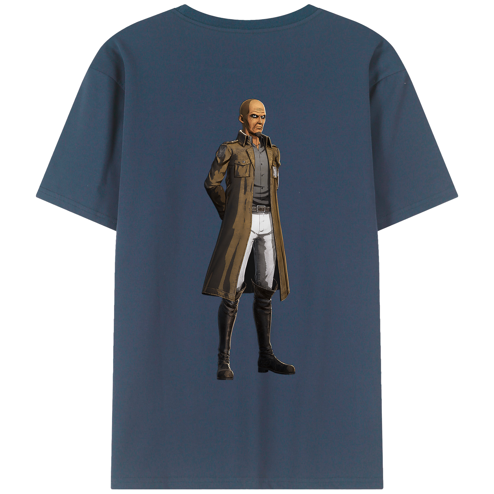 （画像用） 進撃の巨人 Attack on Titan 綿100％ メンズ半袖Tシャツ（バックプリント） 通気性