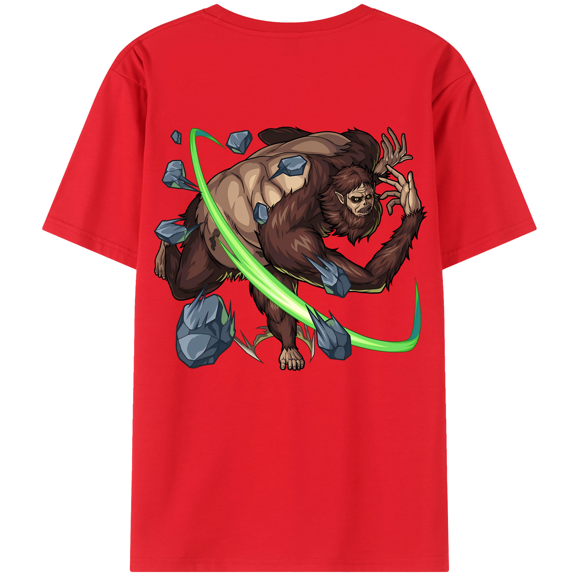 （画像用） 進撃の巨人 Attack on Titan 綿100％ メンズ半袖Tシャツ（バックプリント） 通気性