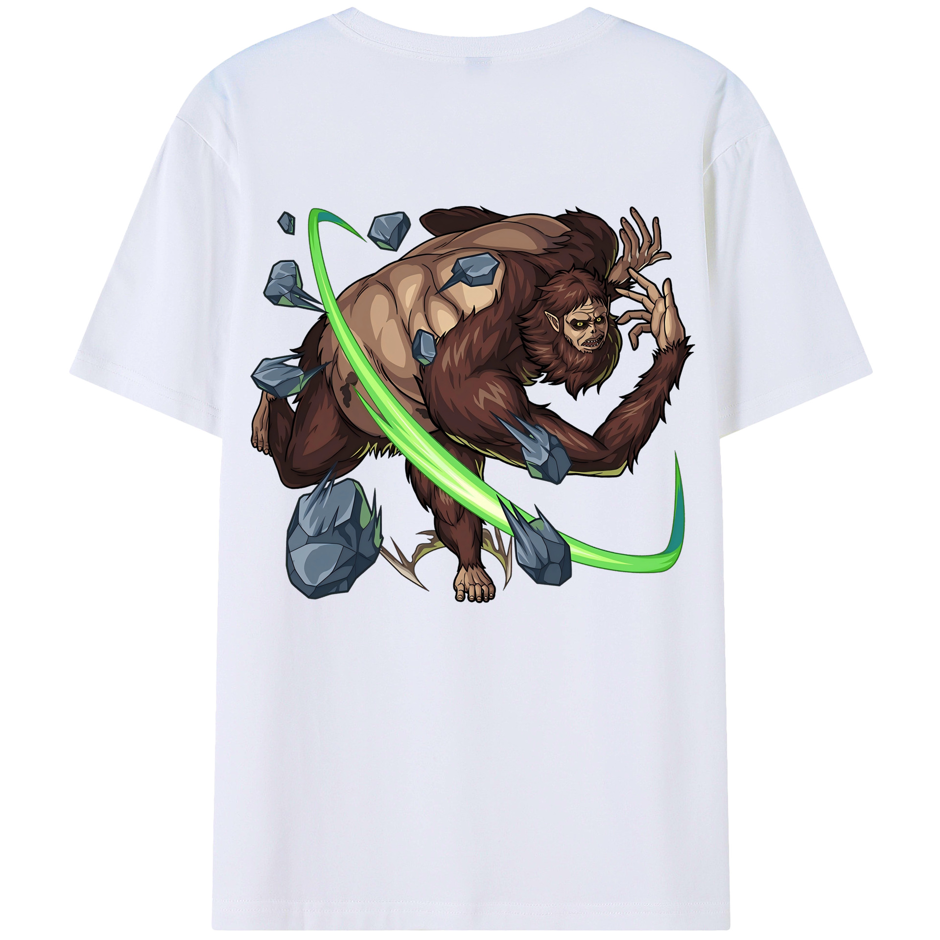 （画像用） 進撃の巨人 Attack on Titan 綿100％ メンズ半袖Tシャツ（バックプリント） 通気性
