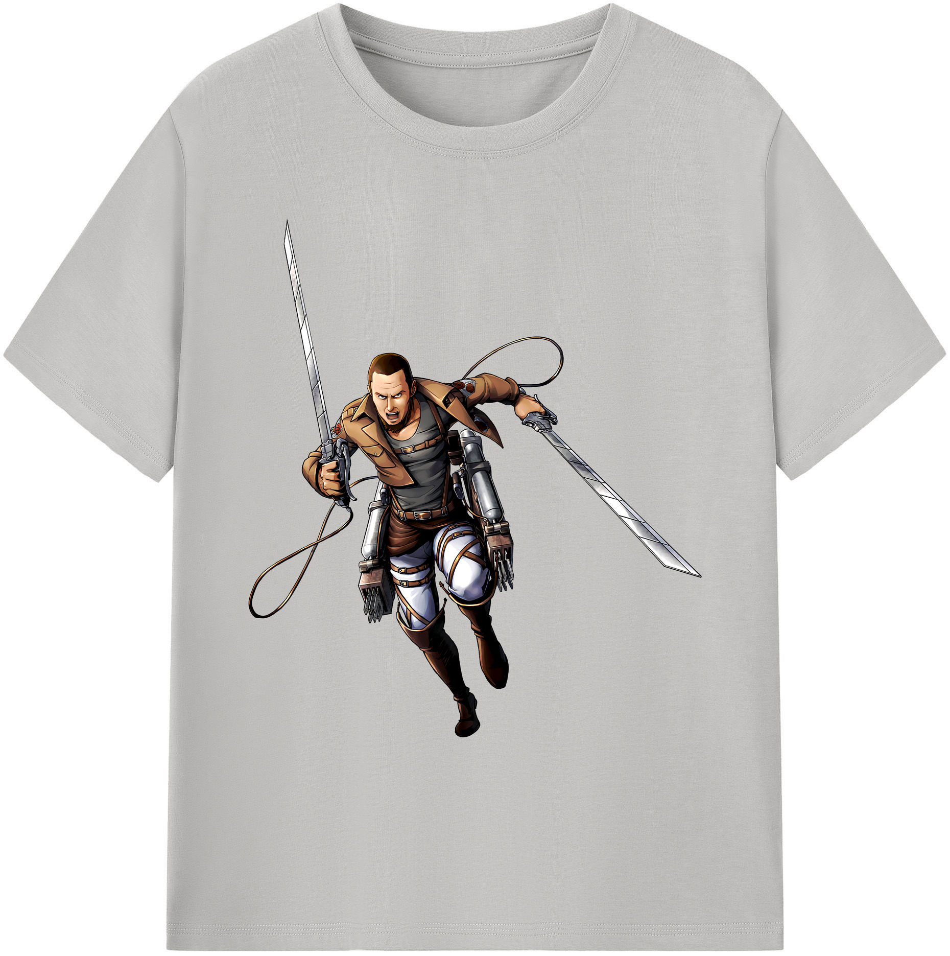 （画像用） 進撃の巨人 Attack on Titan 綿100％ メンズ半袖Tシャツ｜肌触りやわらか＆通気性