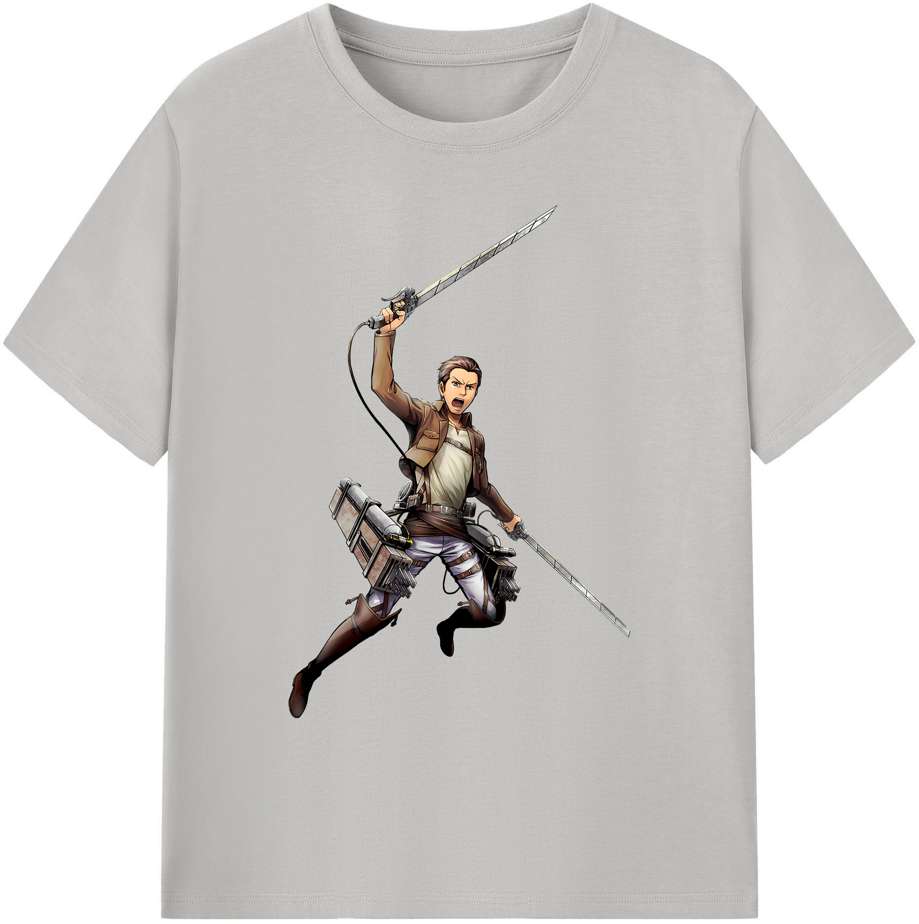 （画像用） 進撃の巨人 Attack on Titan 綿100％ メンズ半袖Tシャツ｜肌触りやわらか＆通気性