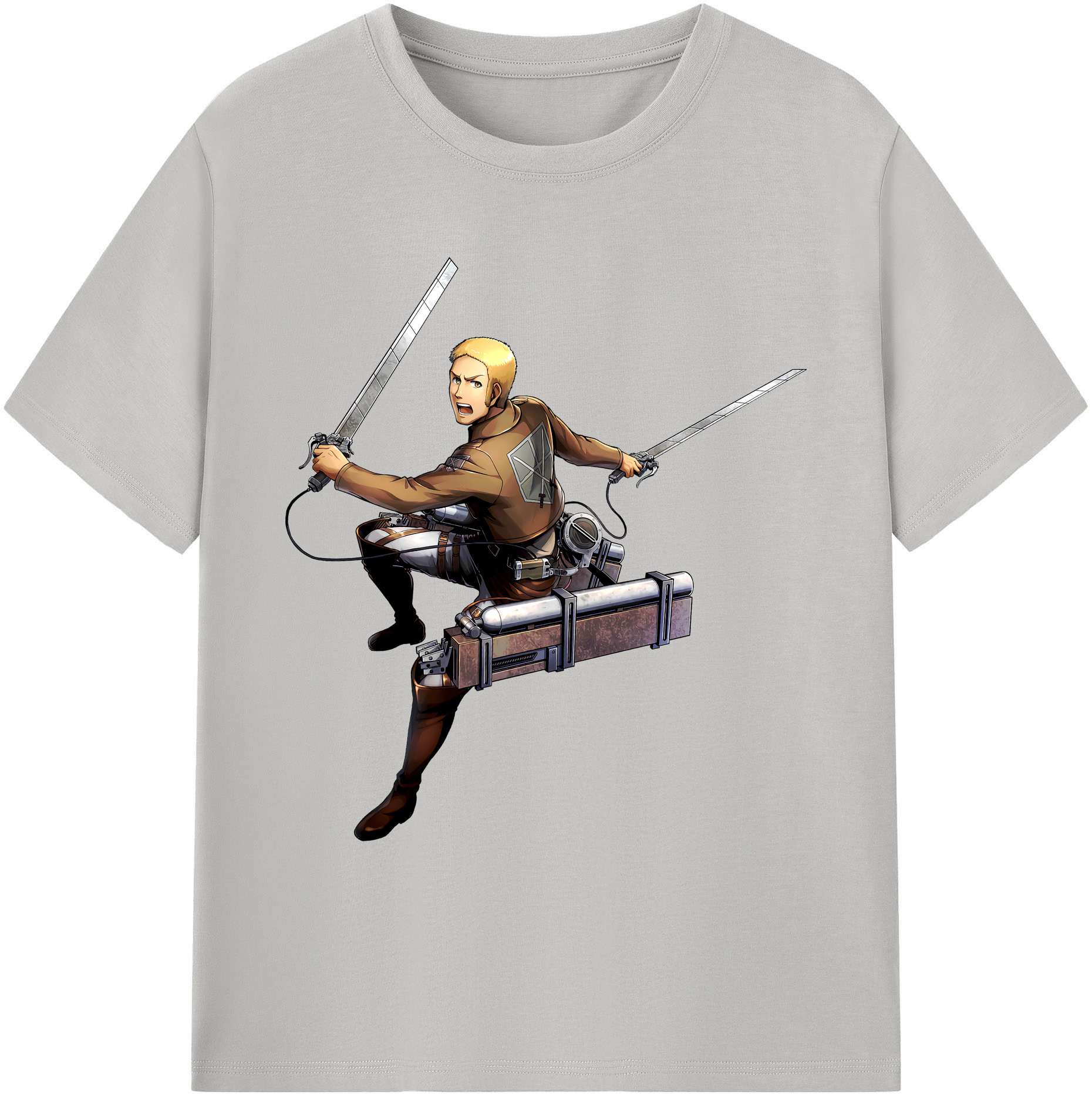 （画像用） 進撃の巨人 ライナー・ブラウン Attack on Titan Reiner Braun 綿100％ メンズ半袖Tシャツ｜肌触りやわらか＆通気性