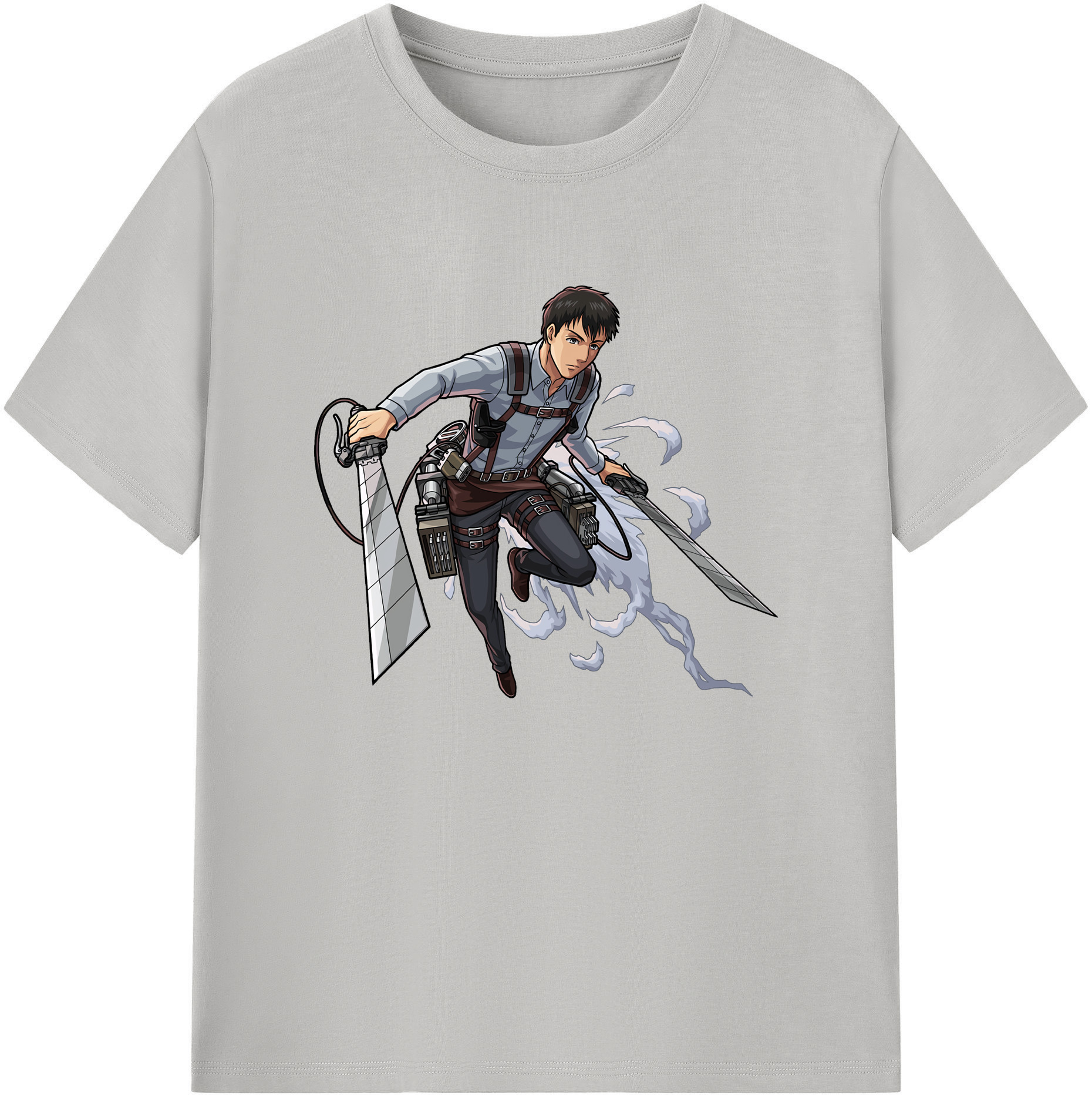 （画像用） 進撃の巨人 ベルトルト・フーバー Attack on Titan Bertholdt Hoover 綿100％ メンズ半袖Tシャツ｜肌触りやわらか＆通気性