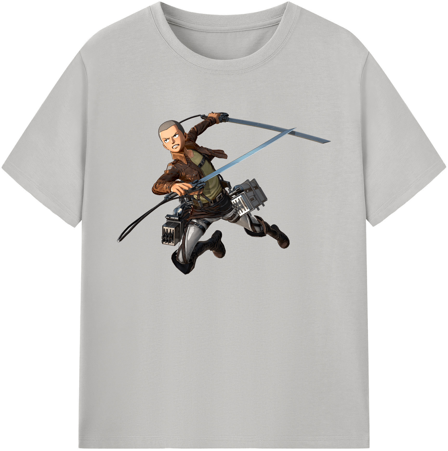 （画像用） 進撃の巨人 コニー·スプリンガー Attack on Titan Connie Springer 綿100％ メンズ半袖Tシャツ｜肌触りやわらか＆通気性