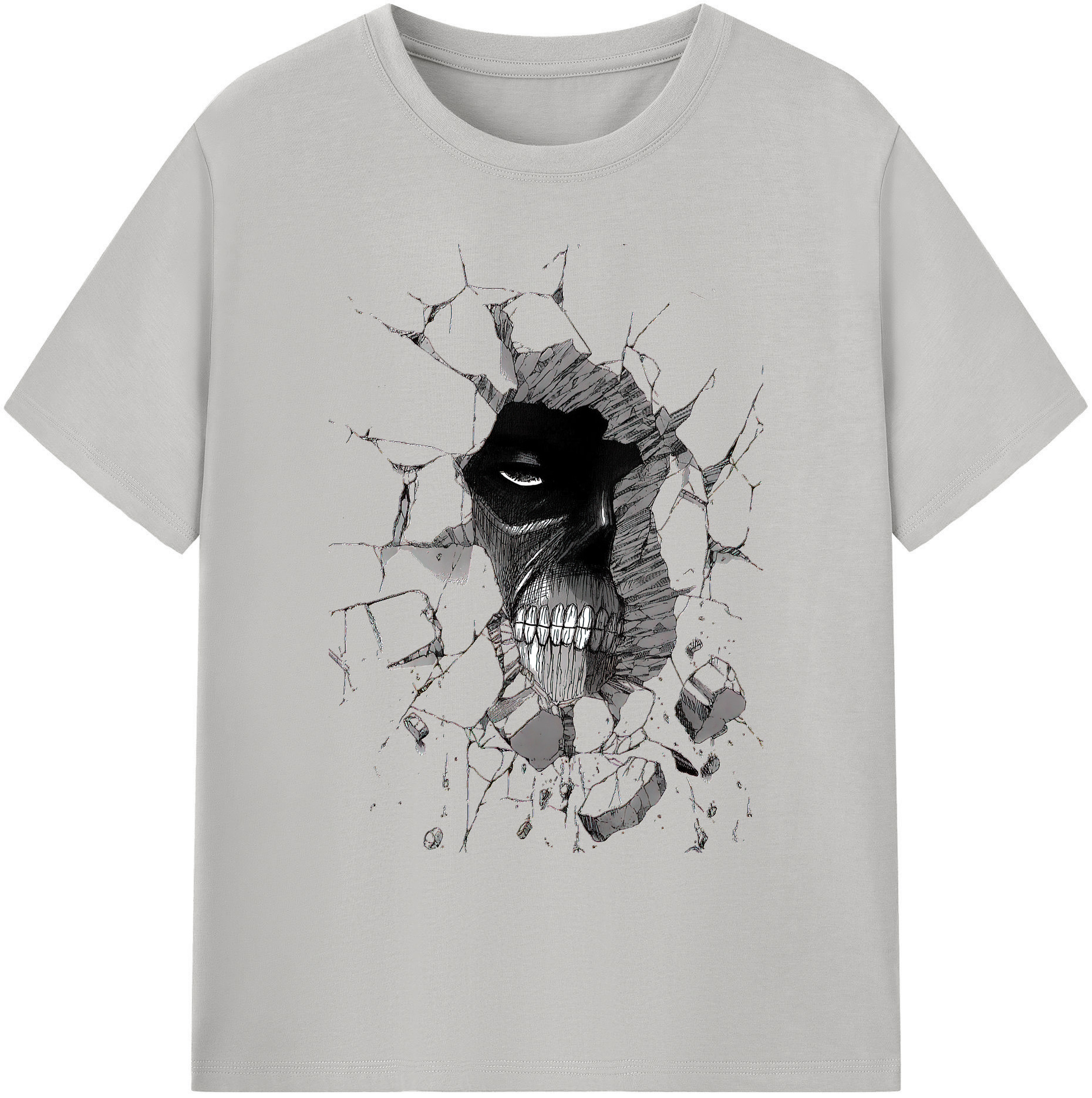 （画像用） 進撃の巨人 Attack on Titan 綿100％ メンズ半袖Tシャツ｜肌触りやわらか＆通気性