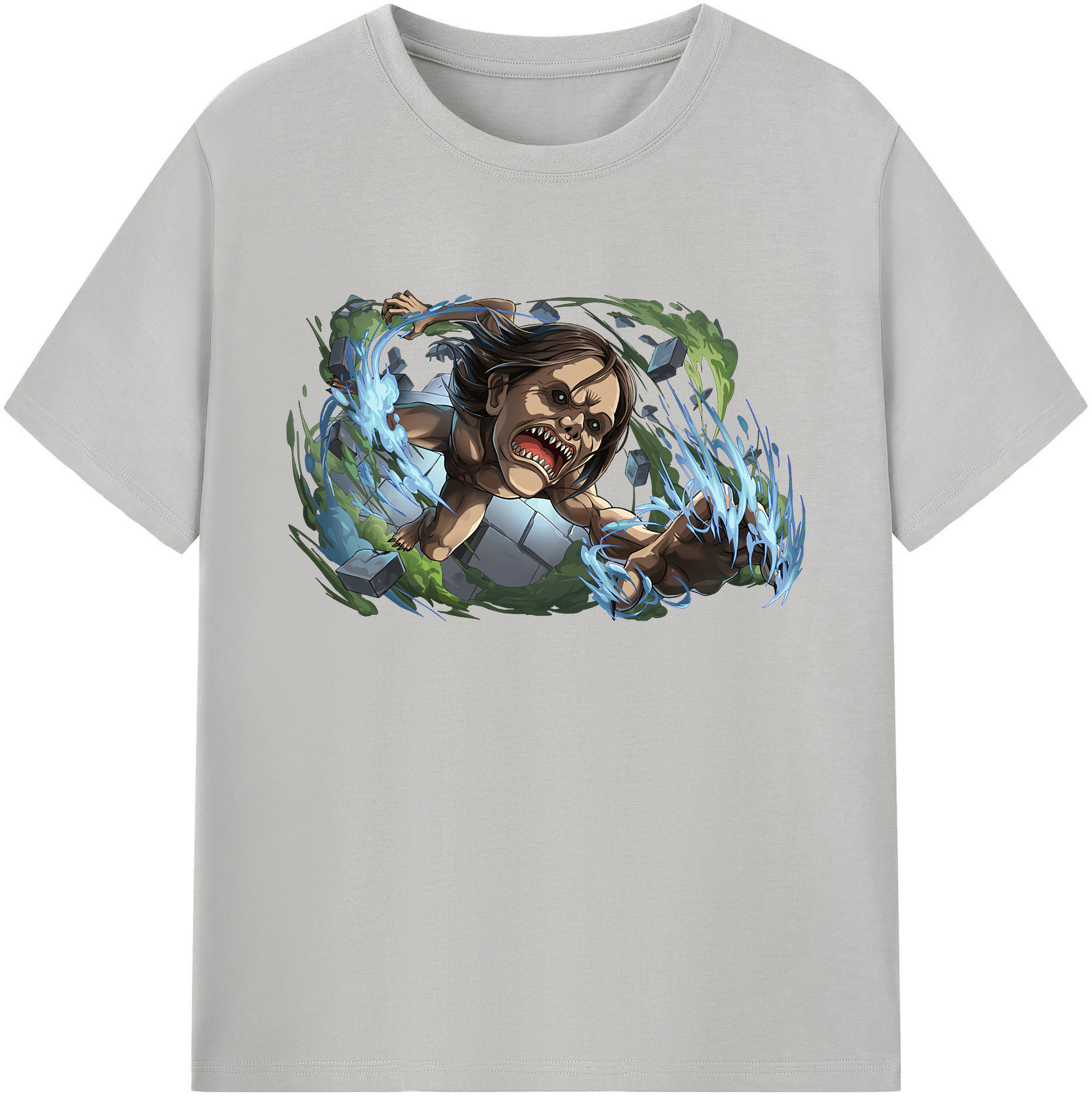 （画像用） 進撃の巨人 Attack on Titan 綿100％ メンズ半袖Tシャツ｜肌触りやわらか＆通気性