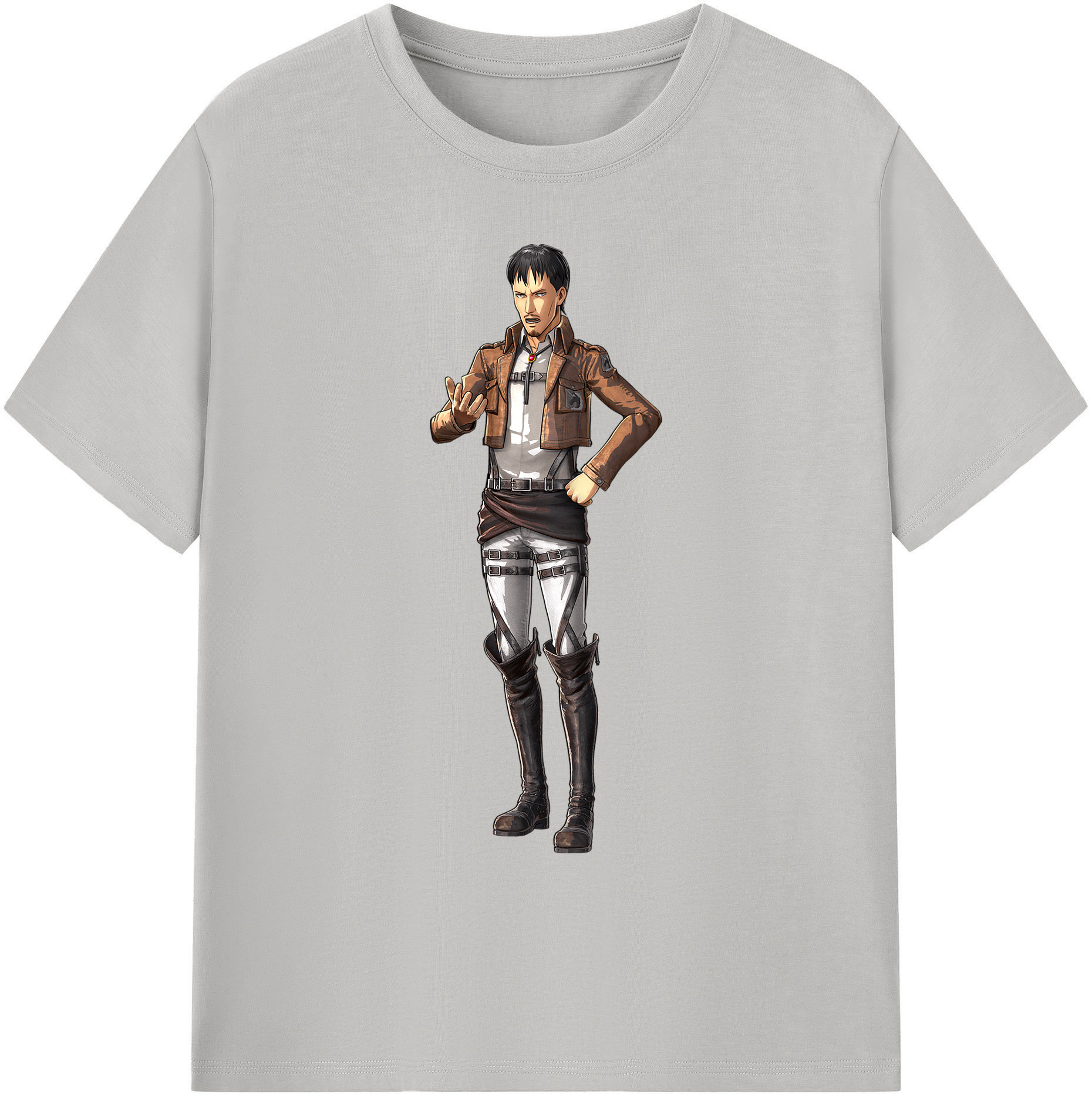 （画像用） 進撃の巨人 Attack on Titan 綿100％ メンズ半袖Tシャツ｜肌触りやわらか＆通気性