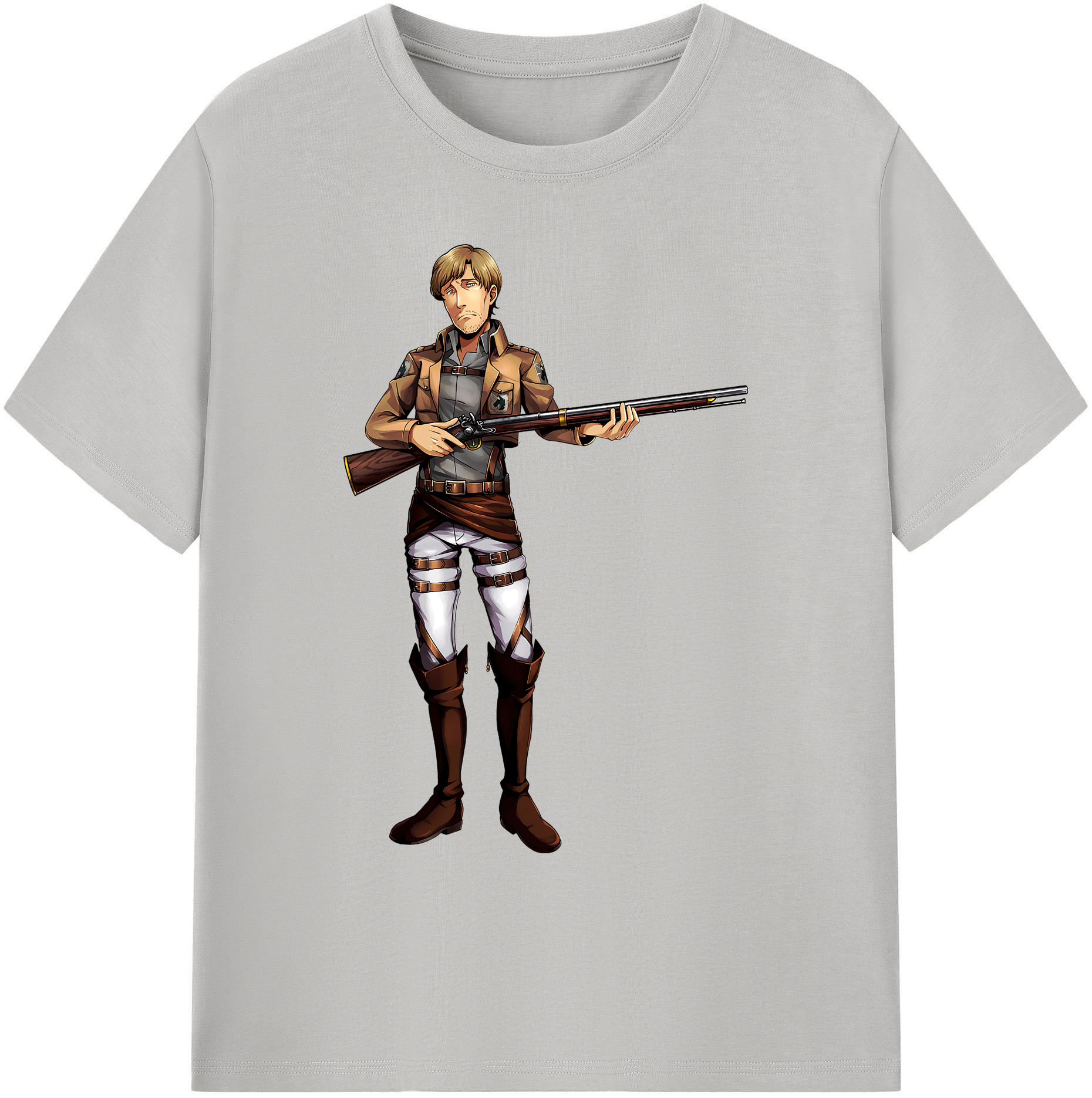 （画像用） 進撃の巨人 Attack on Titan 綿100％ メンズ半袖Tシャツ｜肌触りやわらか＆通気性