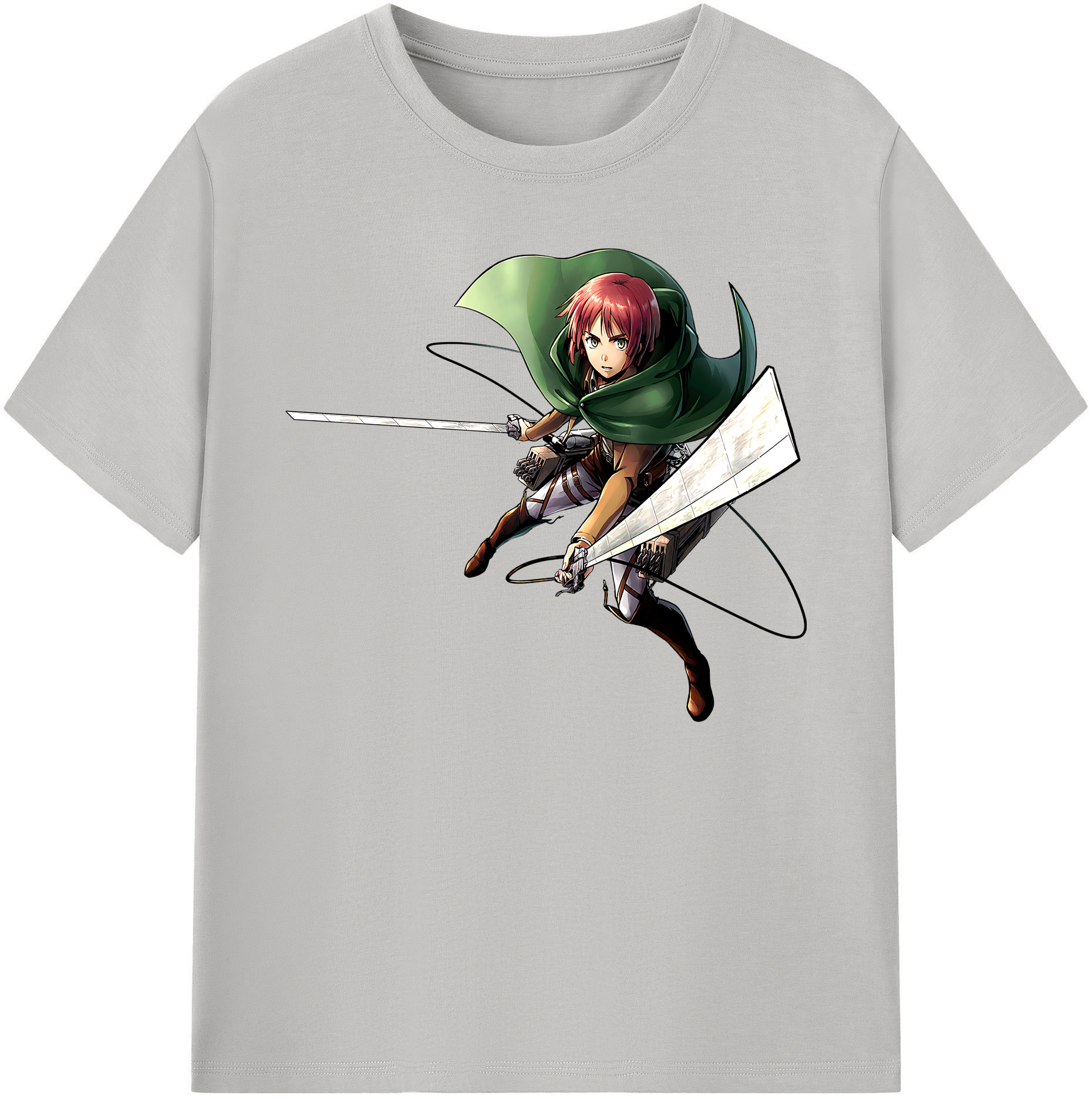 （画像用） 進撃の巨人 Attack on Titan 綿100％ メンズ半袖Tシャツ｜肌触りやわらか＆通気性