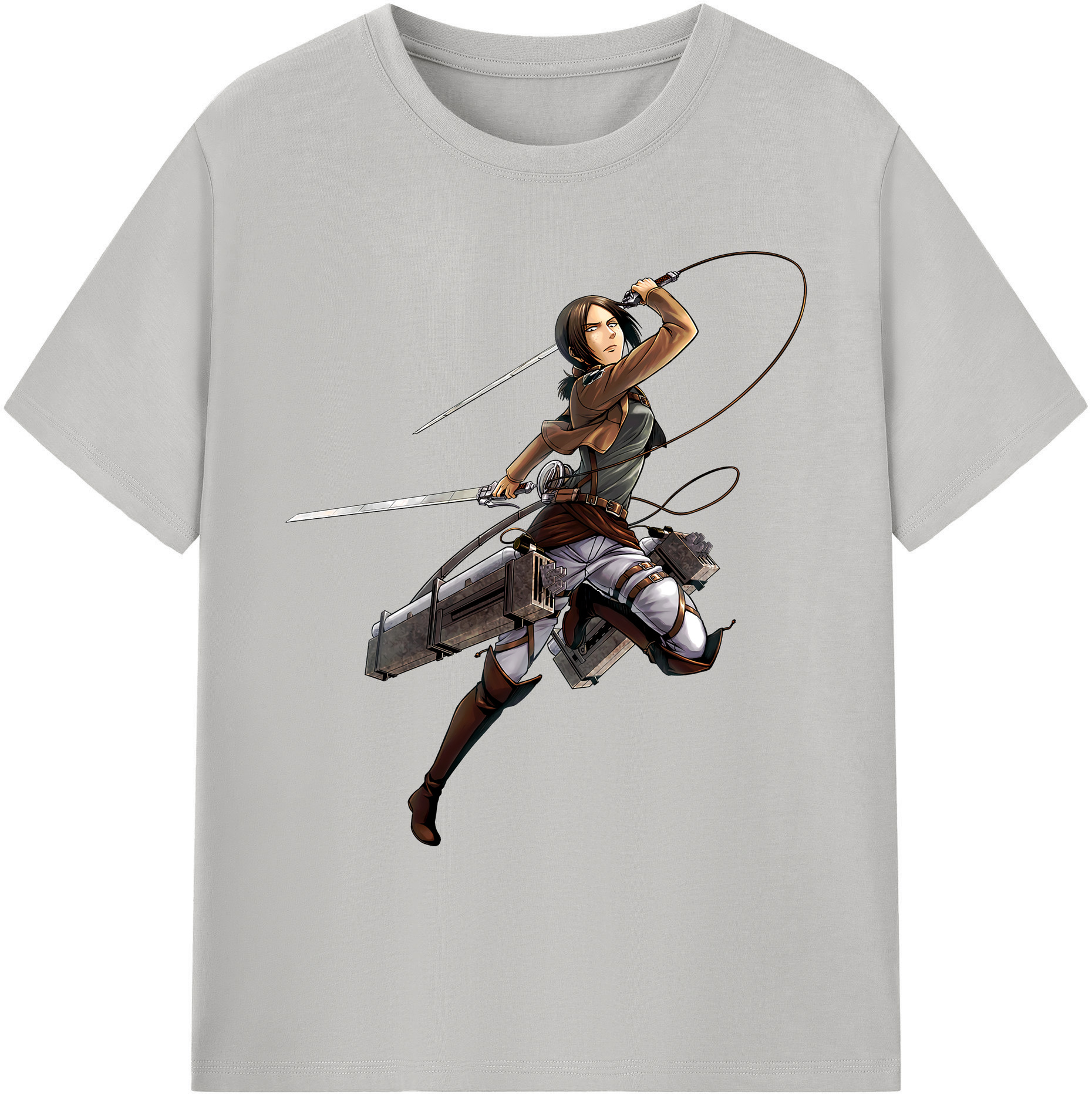 （画像用） 進撃の巨人 Attack on Titan 綿100％ メンズ半袖Tシャツ｜肌触りやわらか＆通気性