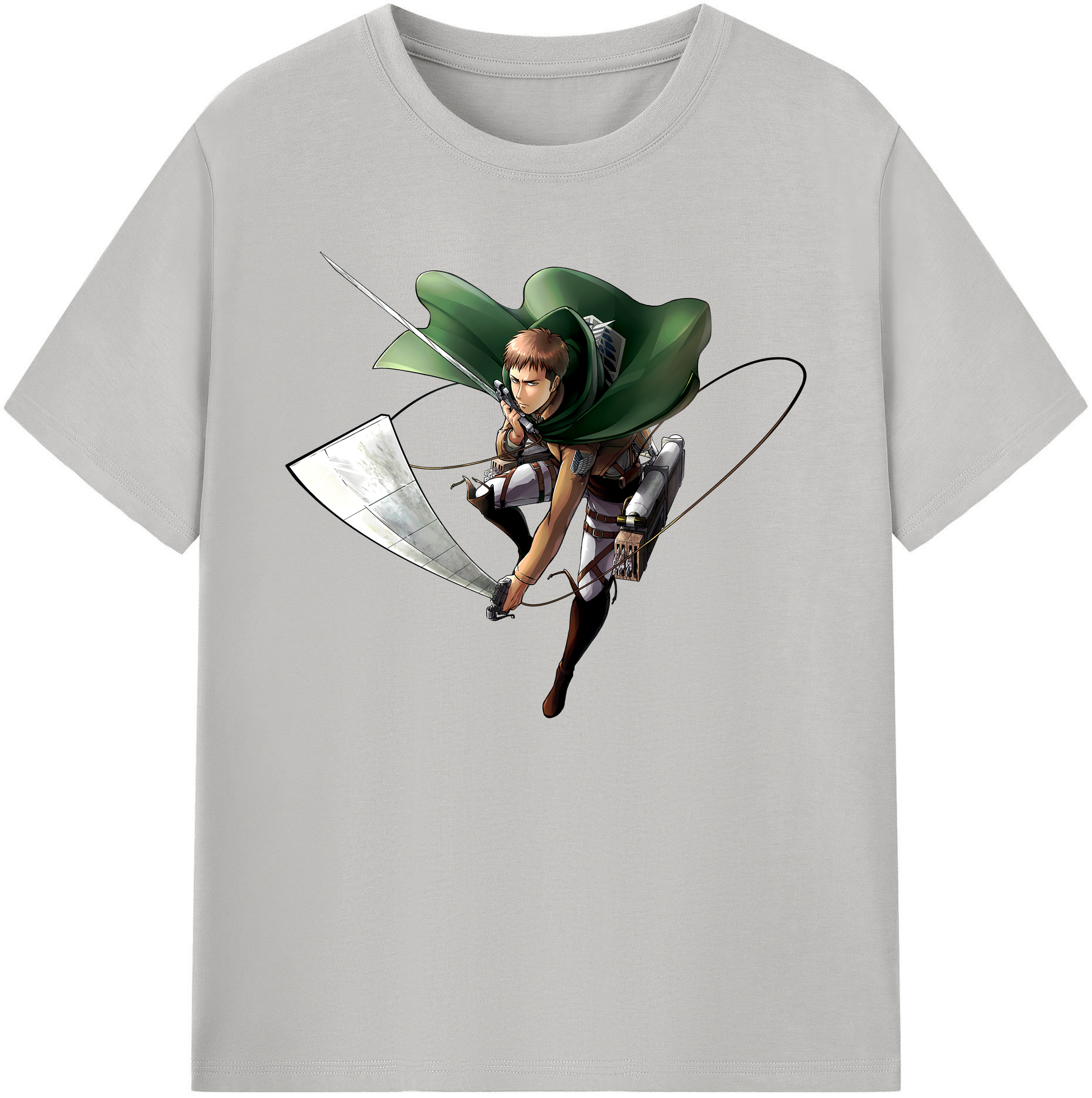 （画像用） 進撃の巨人 Attack on Titan 綿100％ メンズ半袖Tシャツ｜肌触りやわらか＆通気性