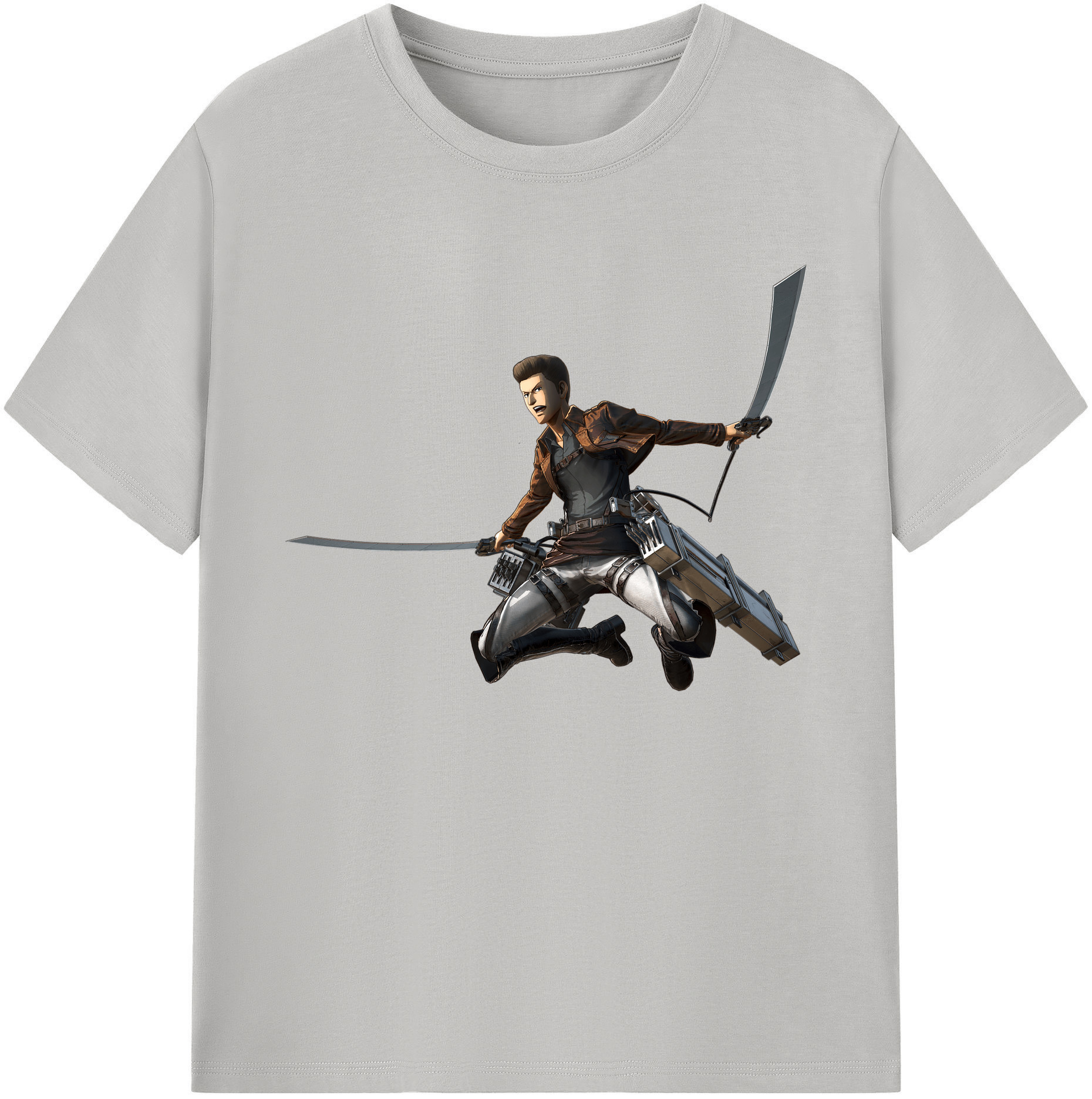 （画像用） 進撃の巨人 Attack on Titan 綿100％ メンズ半袖Tシャツ｜肌触りやわらか＆通気性