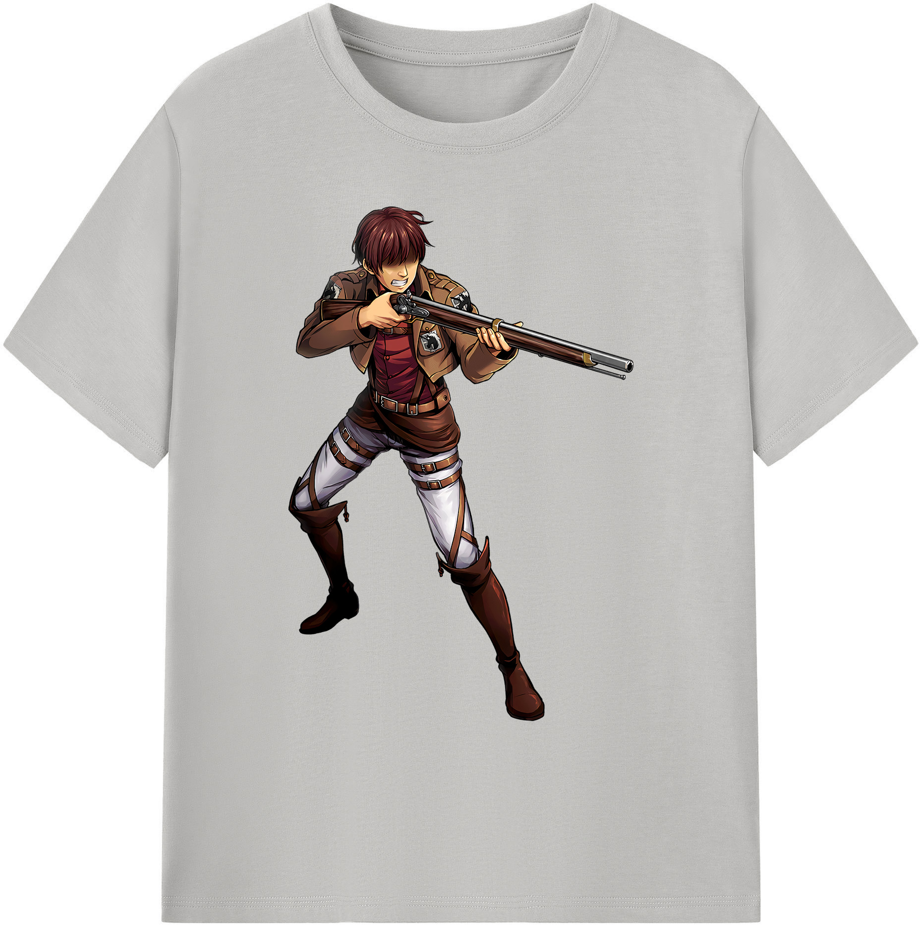 （画像用） 進撃の巨人 Attack on Titan 綿100％ メンズ半袖Tシャツ｜肌触りやわらか＆通気性