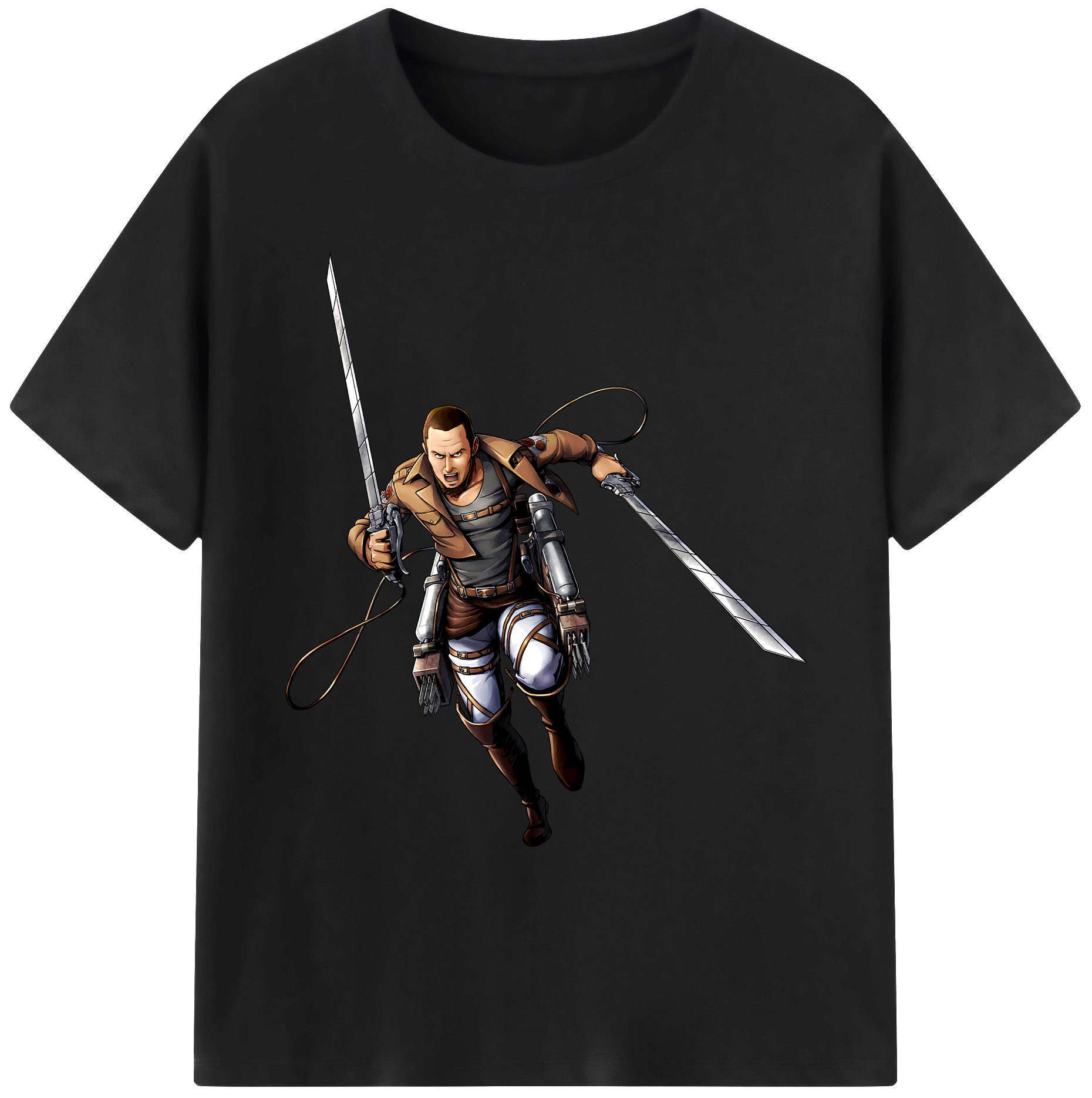 （画像用） 進撃の巨人 Attack on Titan 綿100％ メンズ半袖Tシャツ｜肌触りやわらか＆通気性
