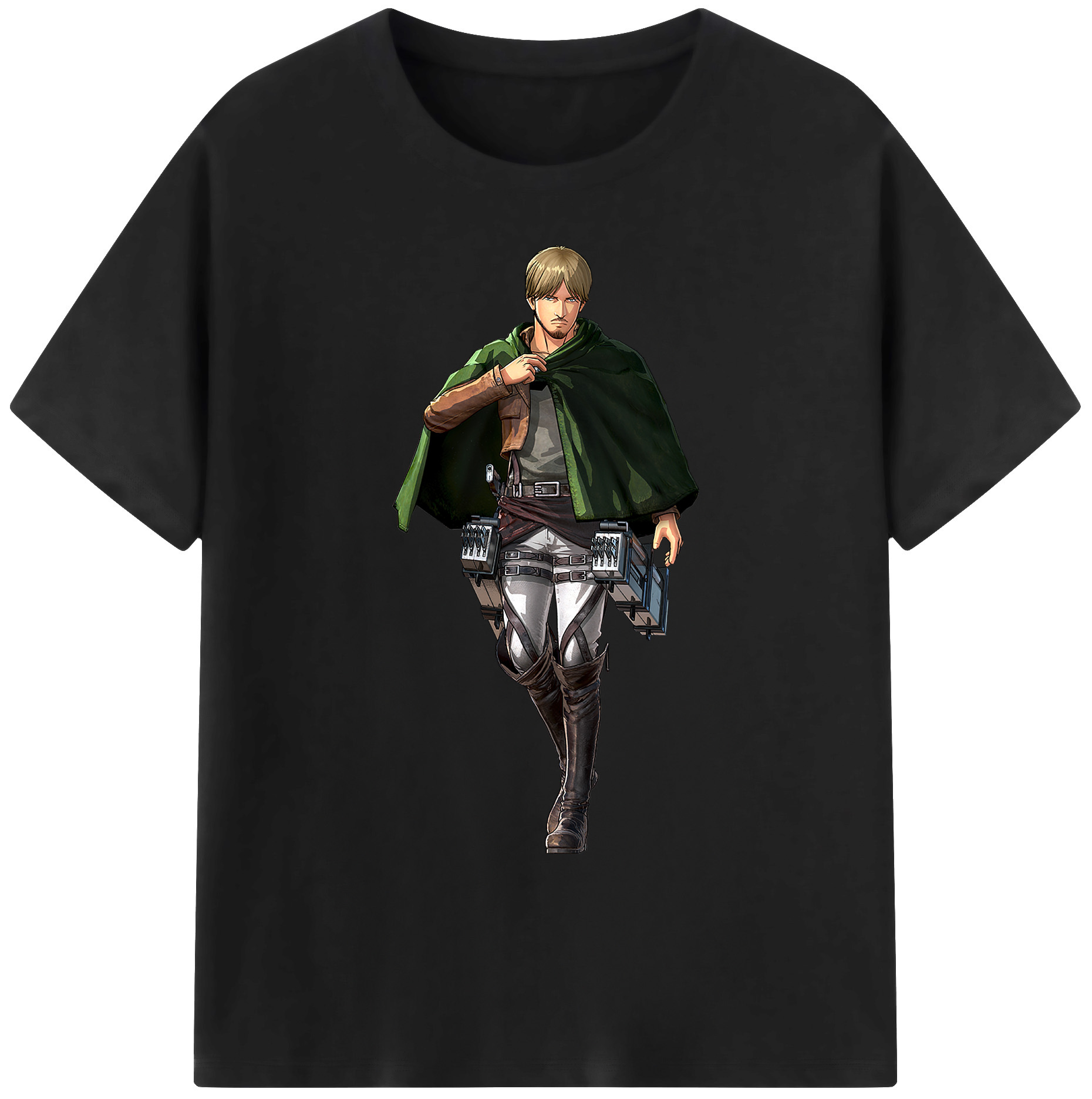 （画像用） 進撃の巨人 ミケ·ザカリアス Attack on Titan Mike Zakarius 綿100％ メンズ半袖Tシャツ｜肌触りやわらか＆通気性