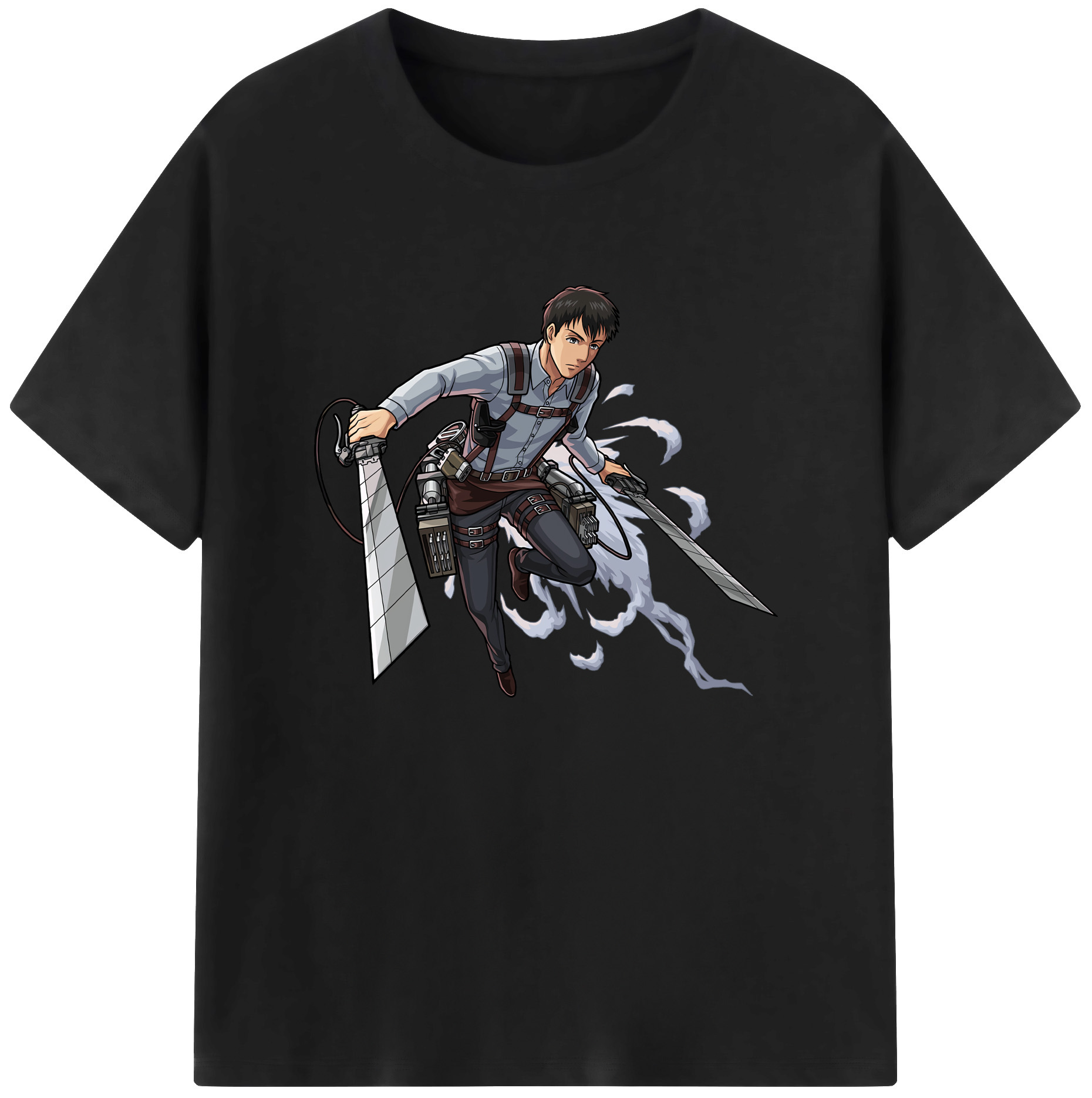 （画像用） 進撃の巨人 ベルトルト・フーバー Attack on Titan Bertholdt Hoover 綿100％ メンズ半袖Tシャツ｜肌触りやわらか＆通気性