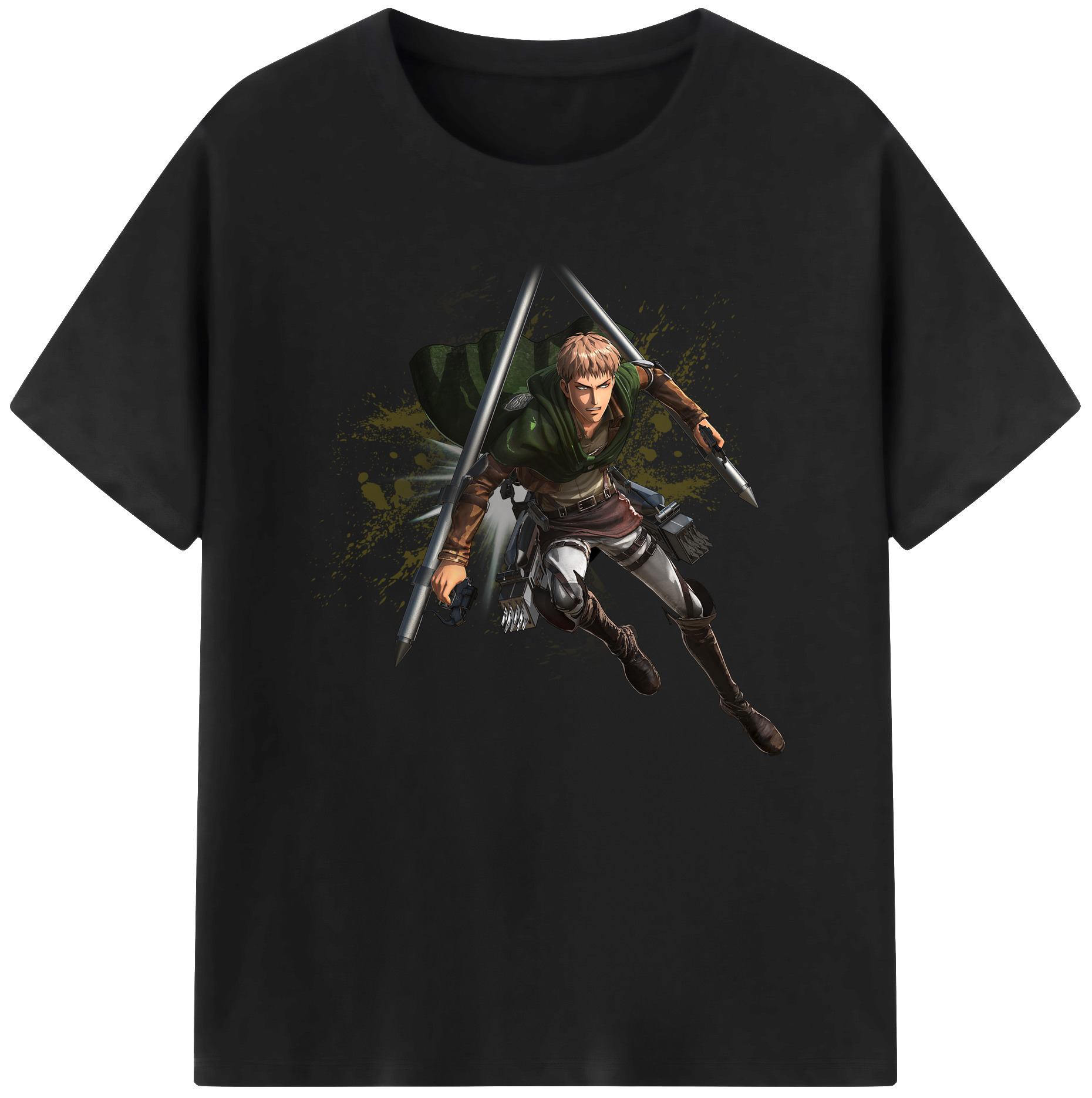 （画像用） 進撃の巨人 ジャン・キルシュタイン Attack on Titan Jean Kirstein 綿100％ メンズ半袖Tシャツ｜肌触りやわらか＆通気性