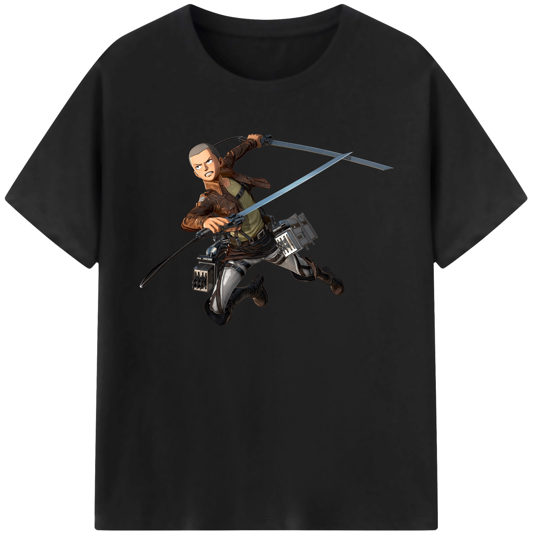 （画像用） 進撃の巨人 コニー·スプリンガー Attack on Titan Connie Springer 綿100％ メンズ半袖Tシャツ｜肌触りやわらか＆通気性