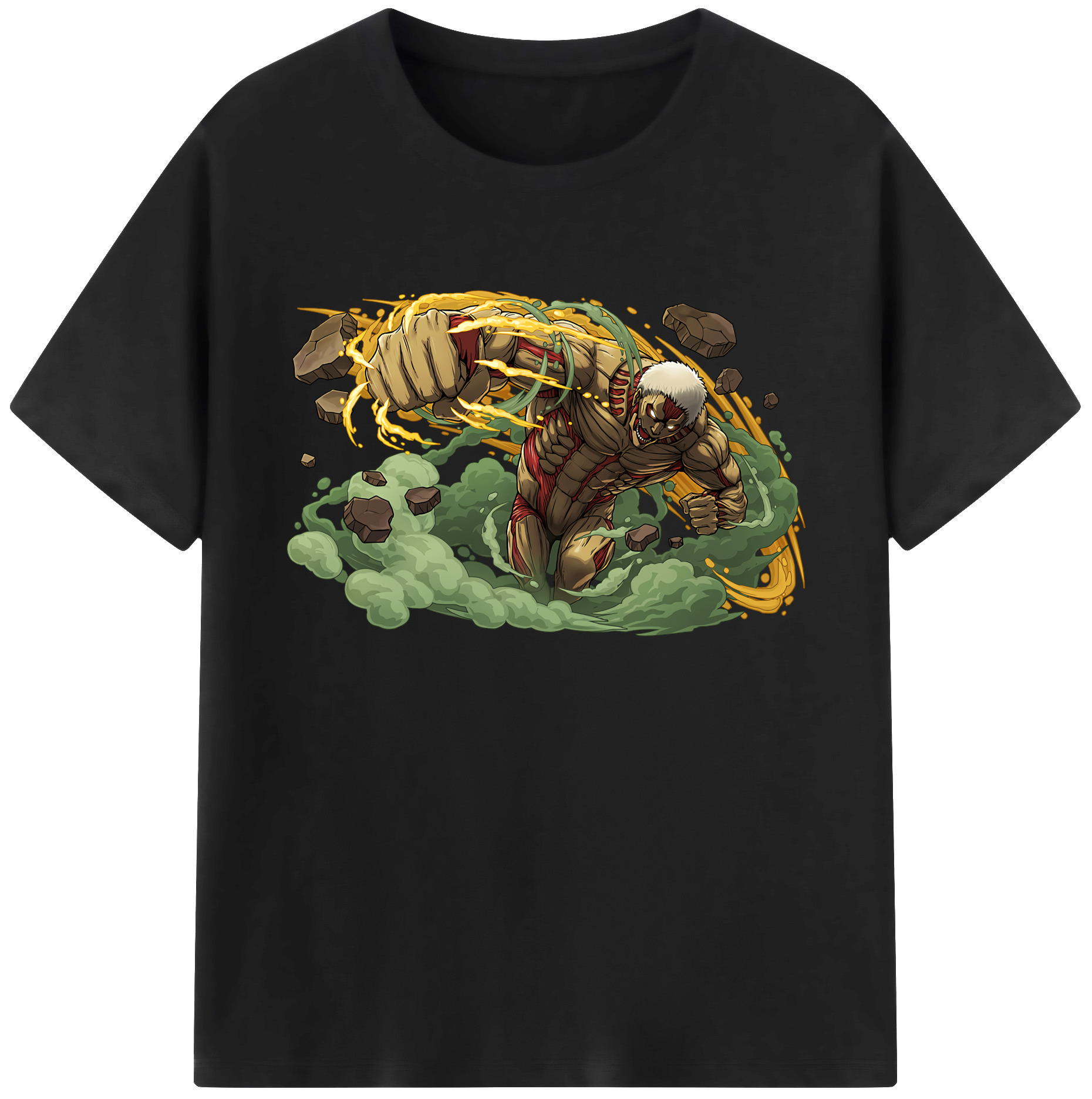 （画像用） 進撃の巨人 Attack on Titan 綿100％ メンズ半袖Tシャツ｜肌触りやわらか＆通気性